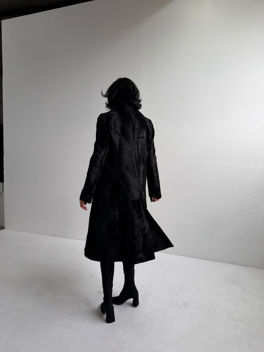 Viktor & Rolf Textured Velvet Long Coat (M)