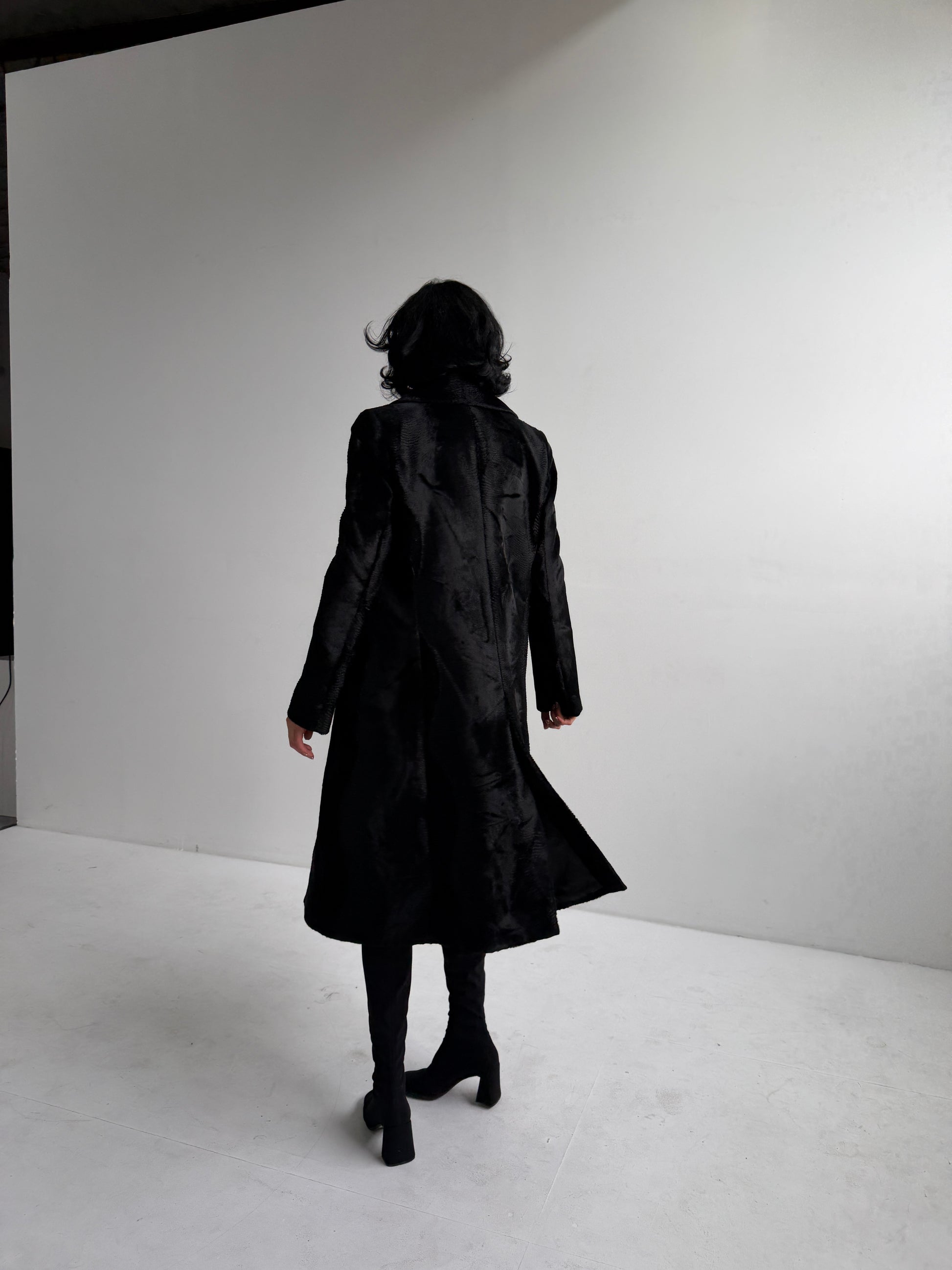 Viktor & Rolf Textured Velvet Long Coat (M)