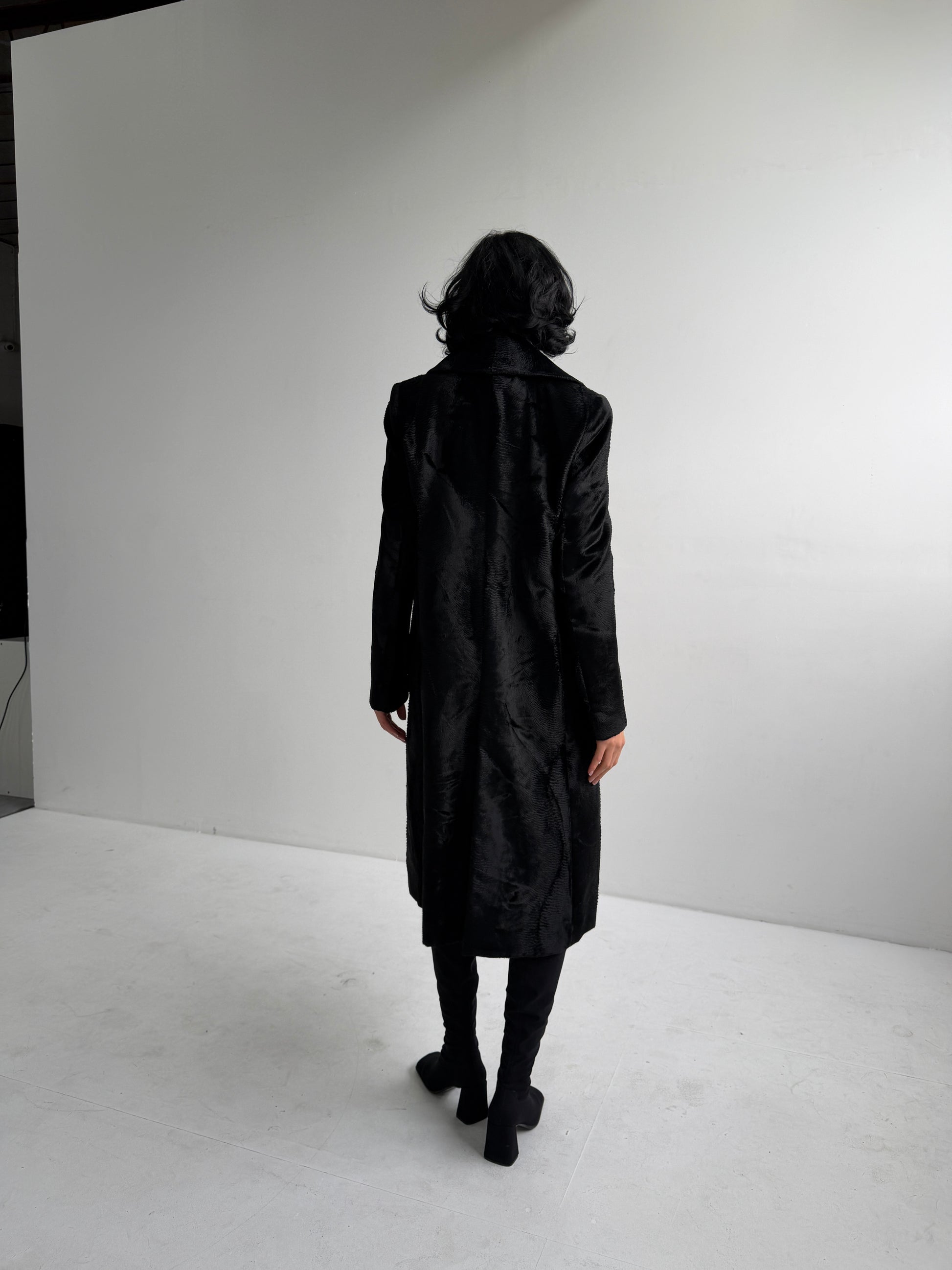 Viktor & Rolf Textured Velvet Long Coat (M)