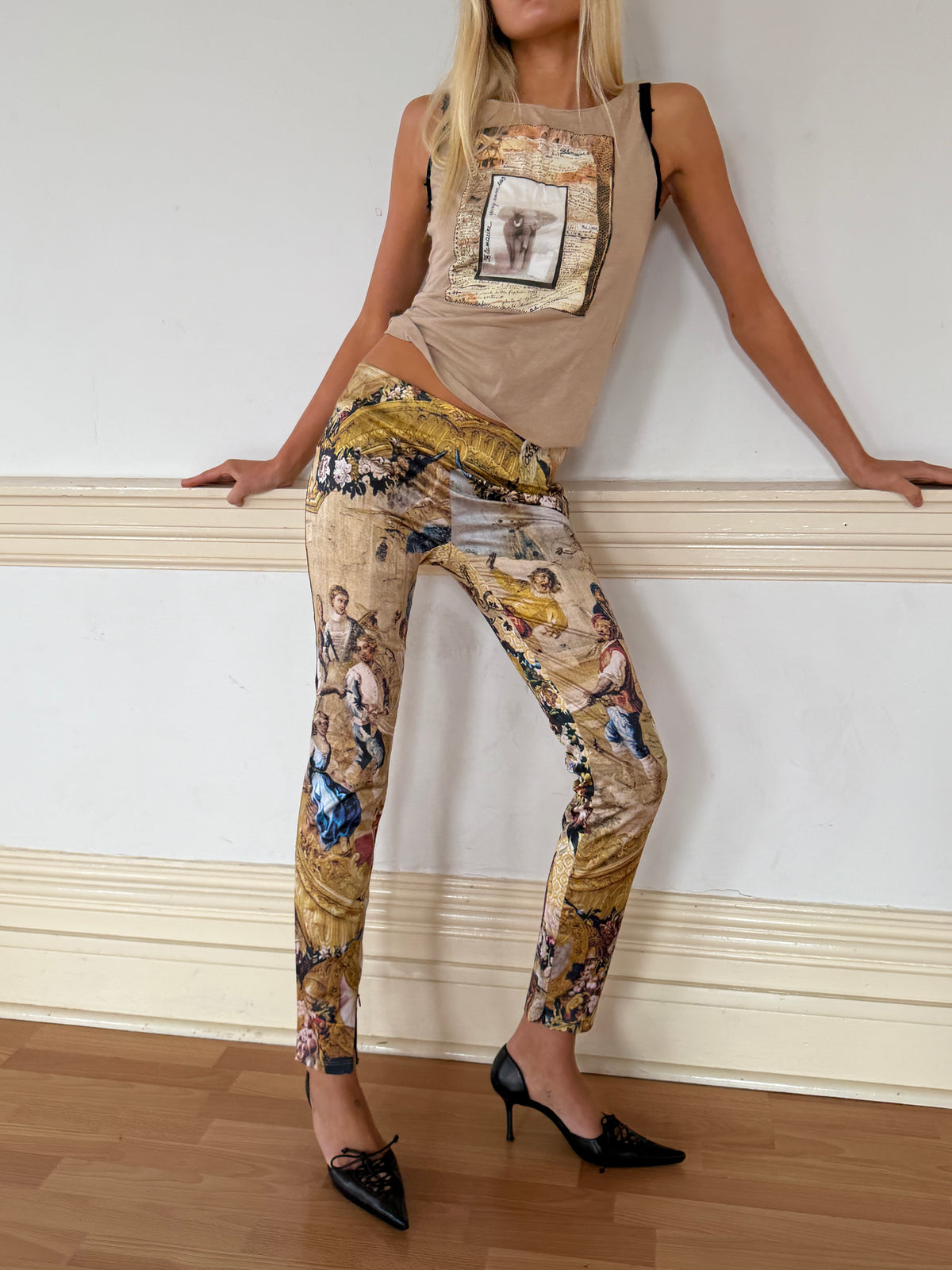 Blumarine Anna Molinari SS03 Elephant Print Tank (XS/S)