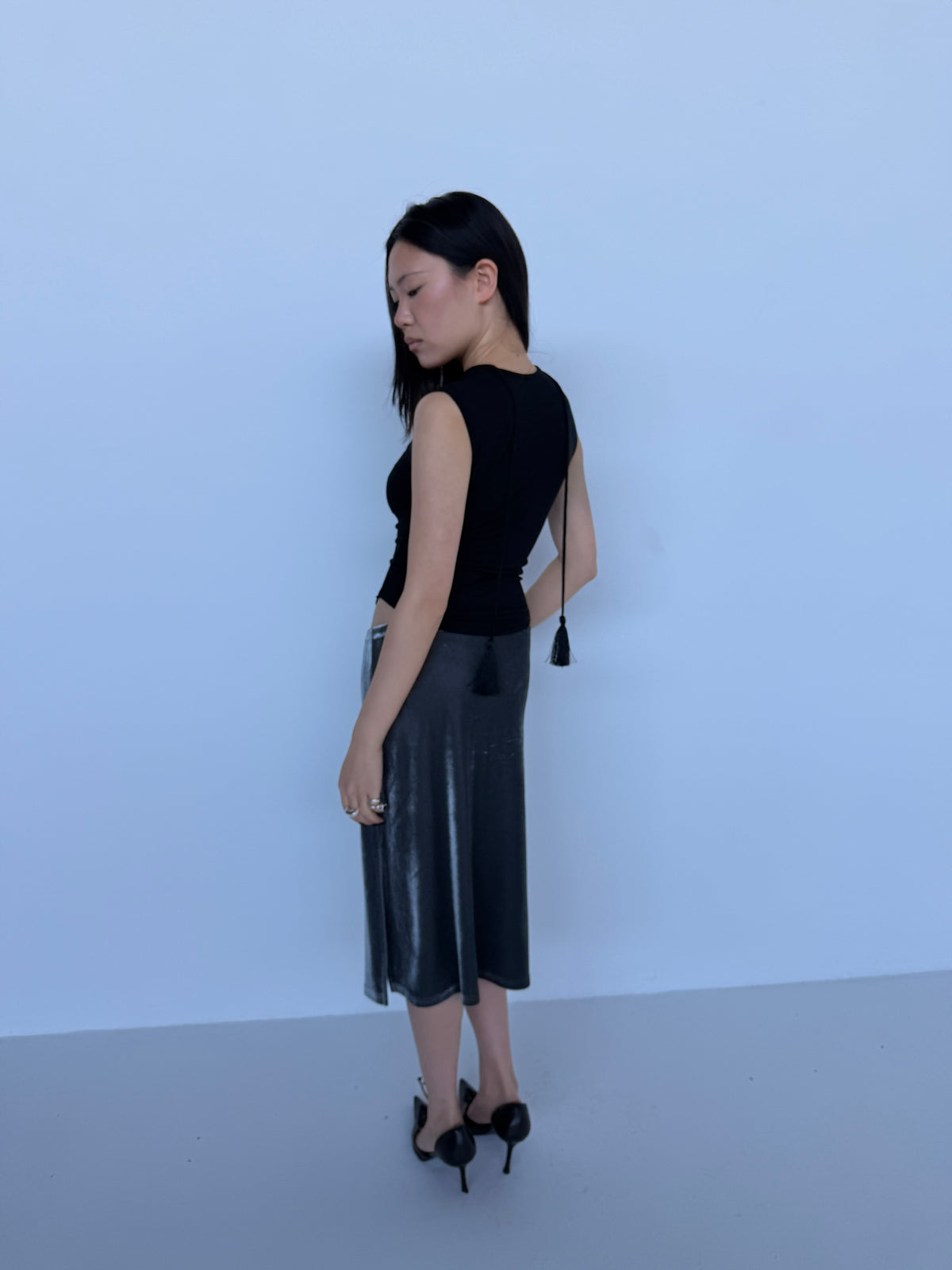 You Were Meant For Me Skirt — Silver
