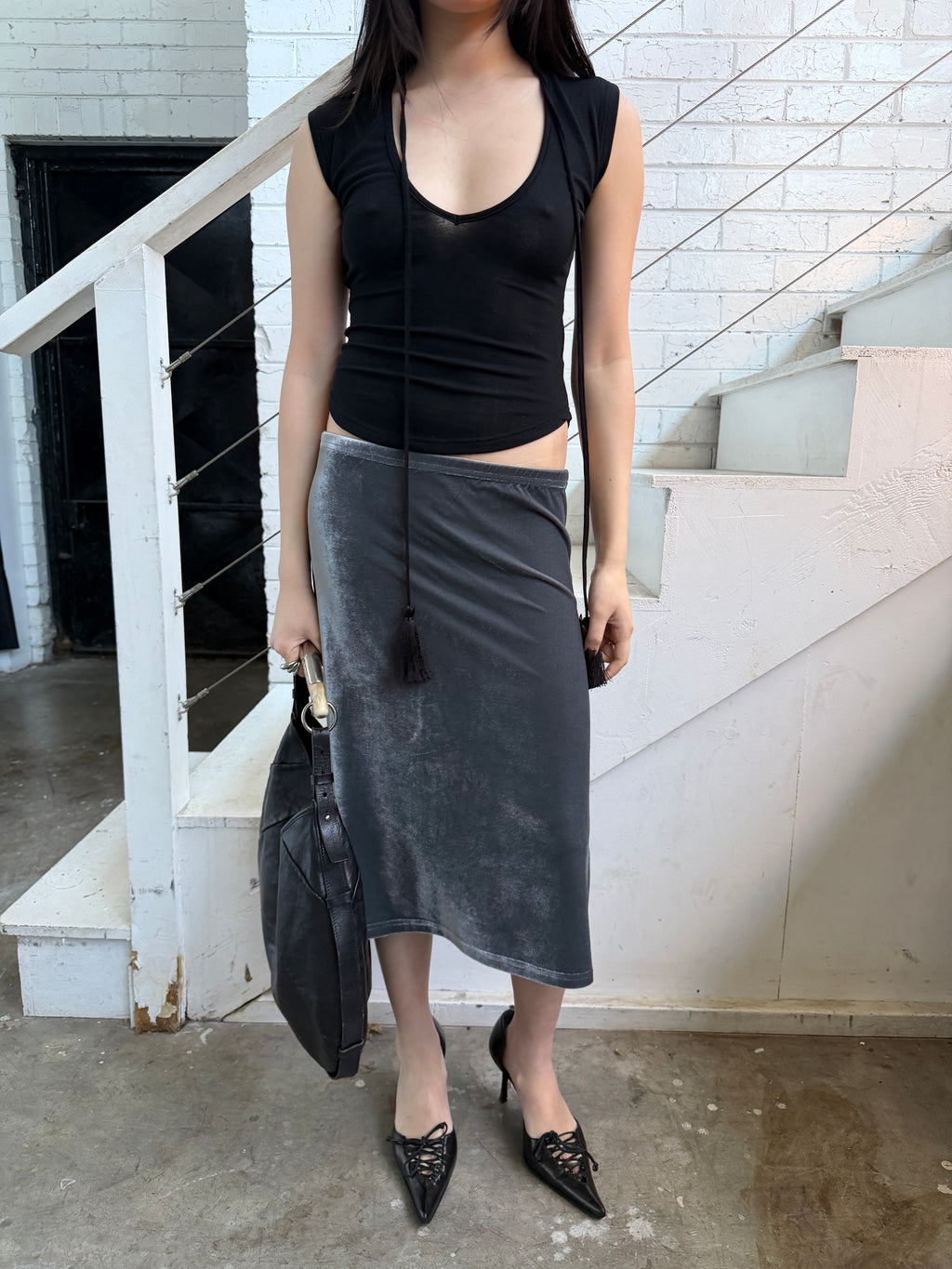 You Were Meant For Me Skirt — Silver