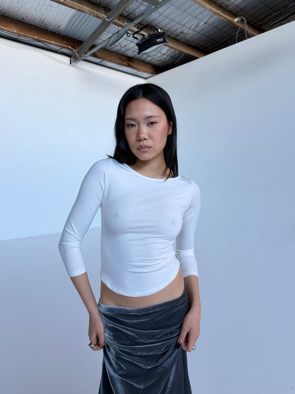 Off Duty Top — White