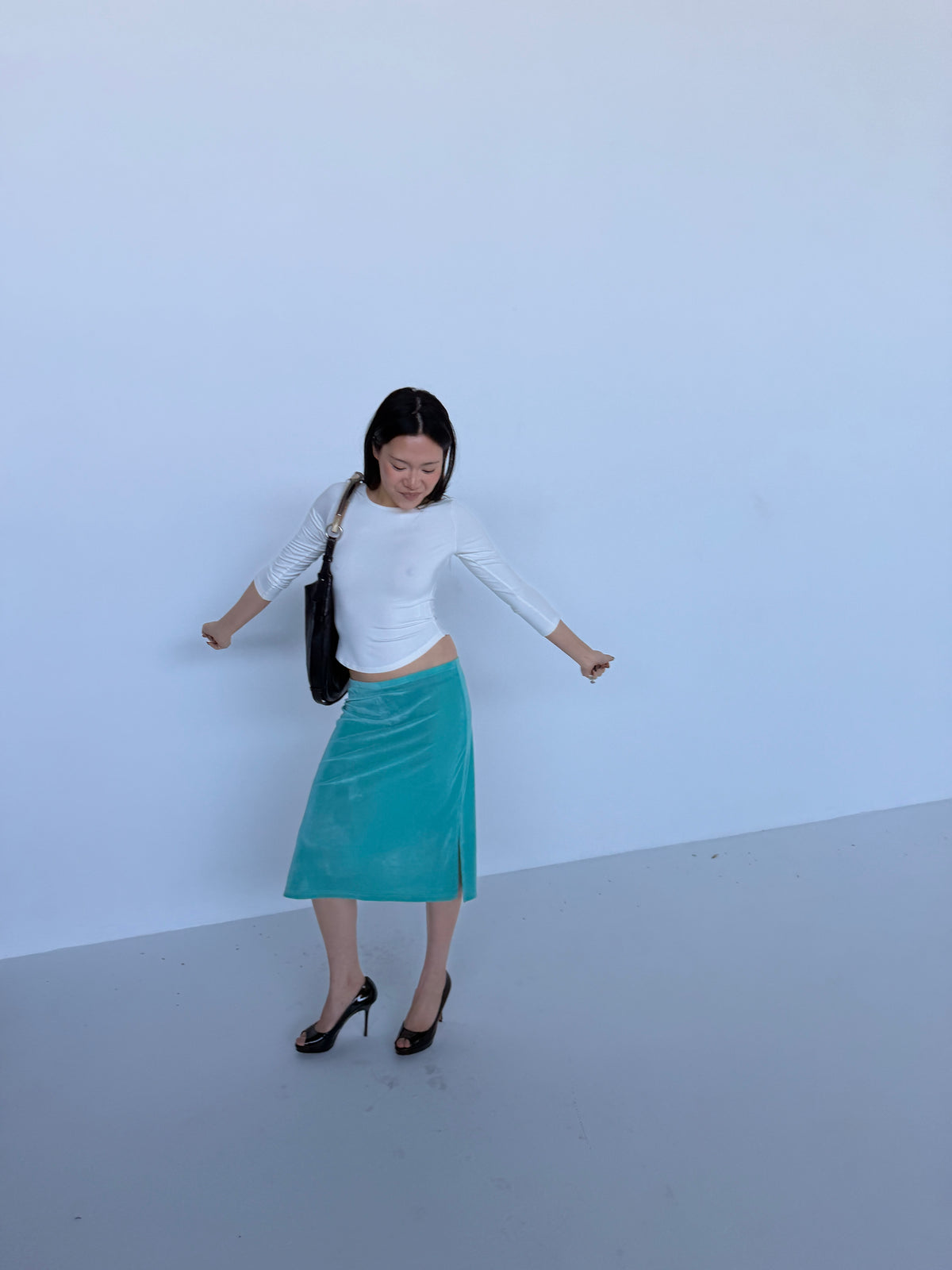 You Were Meant For Me Skirt — Aqua