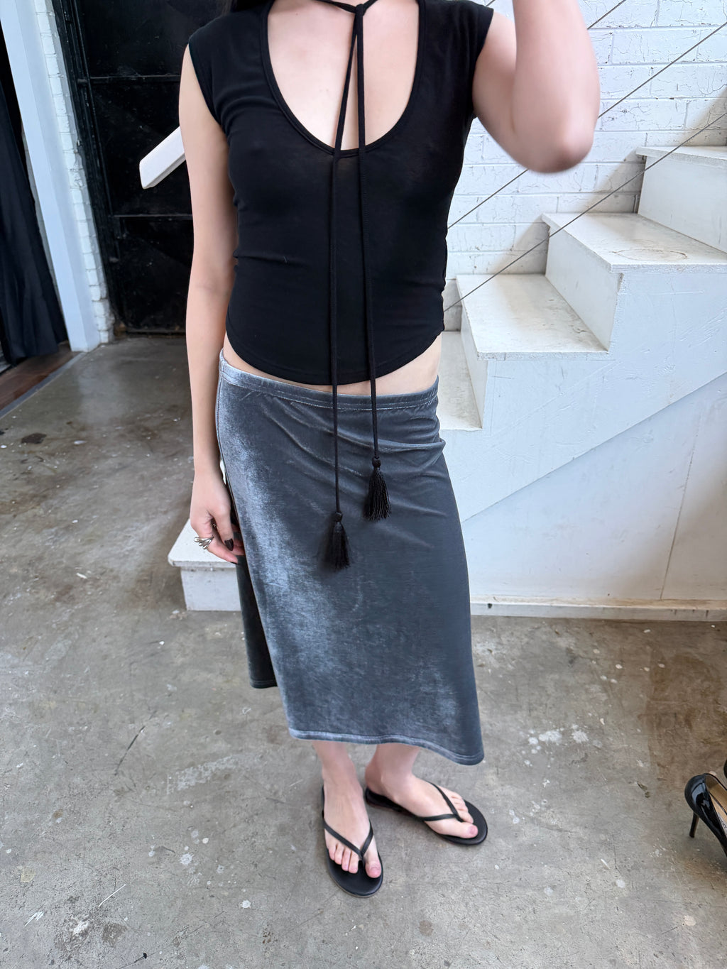 You Were Meant For Me Skirt — Silver