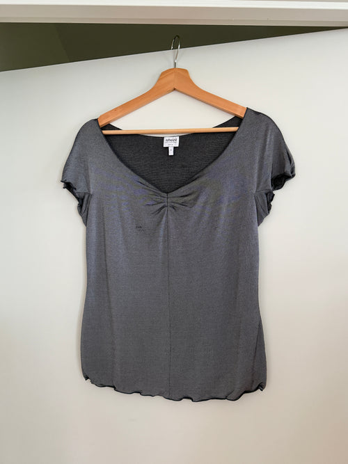 Armani Vintage Ruched Neckline Top (M)