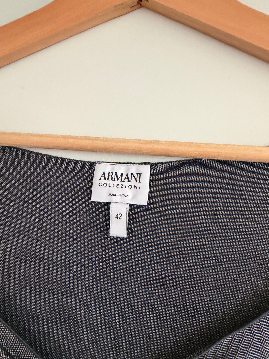 Vintage Armani Ruched Neckline Fitted Top (M)