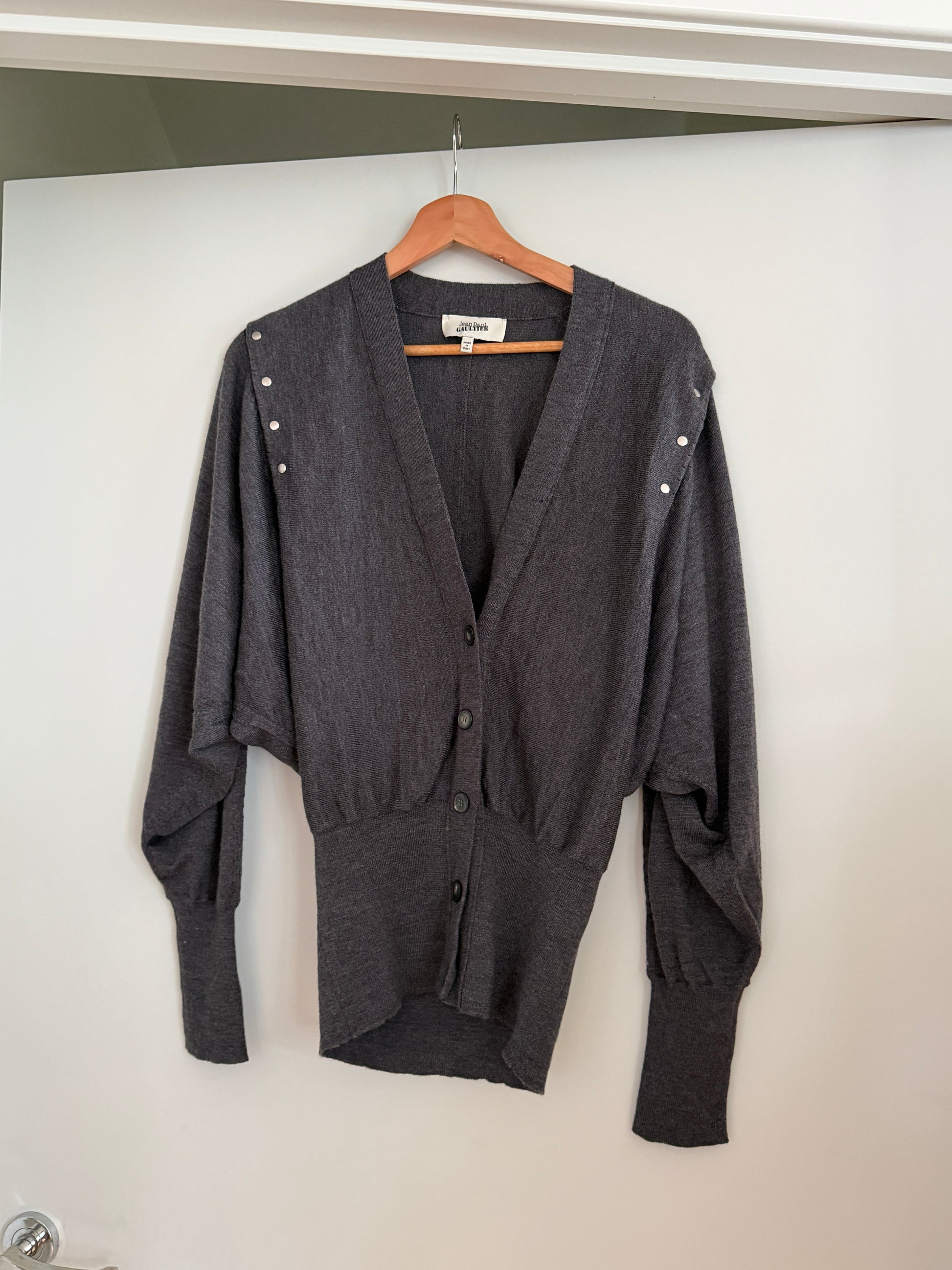 JPG Studded Batwing Cardigan (S/M)
