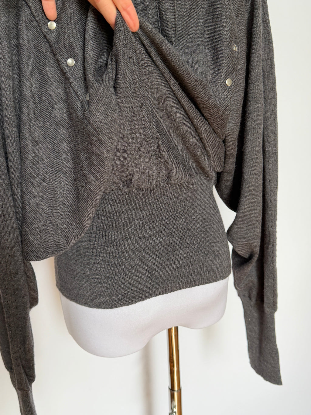 JPG Studded Batwing Cardigan (S/M)