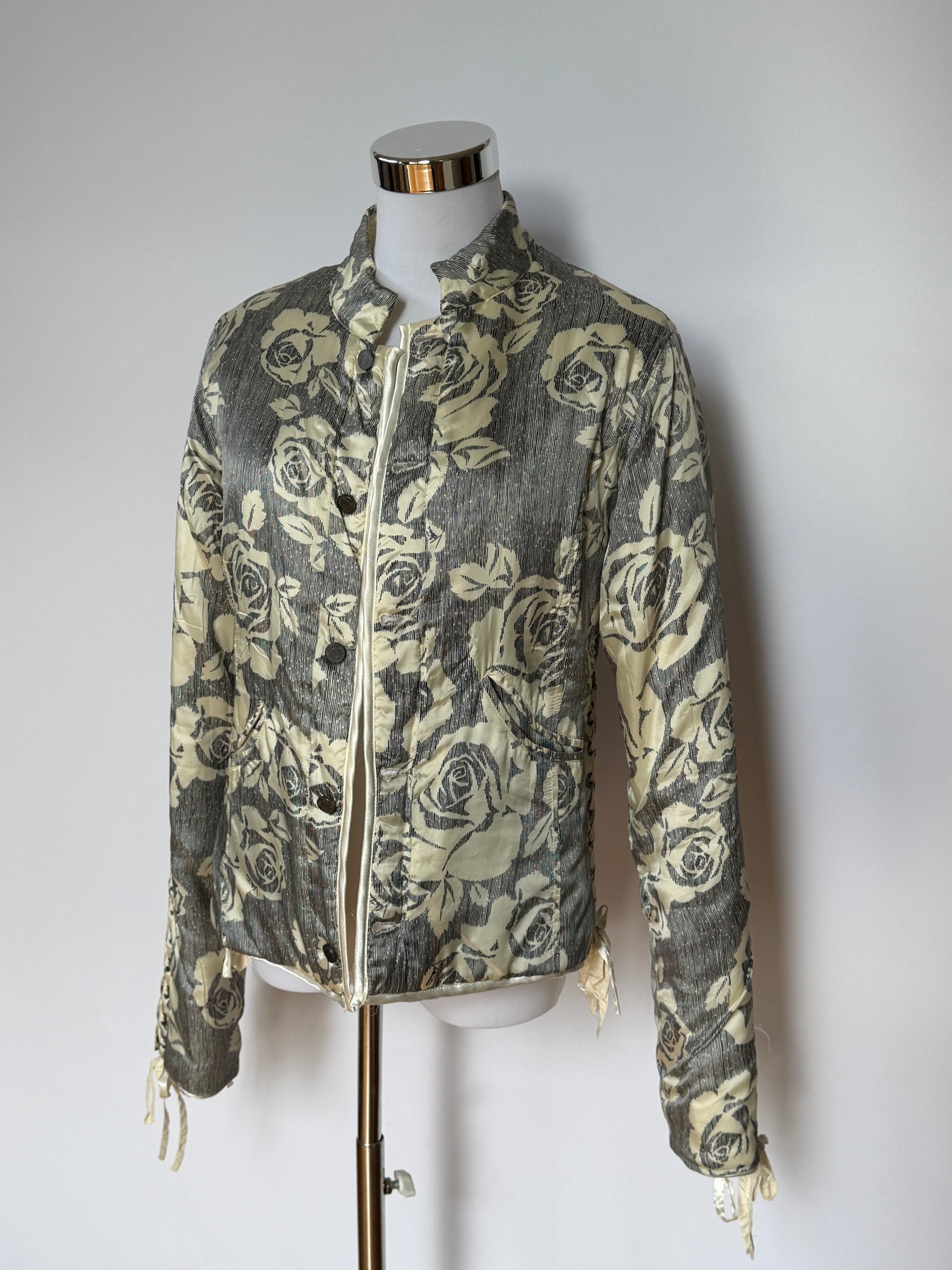 Valentino Garavani Reversible Brocade Padded Blouson Jacket (XS/S)