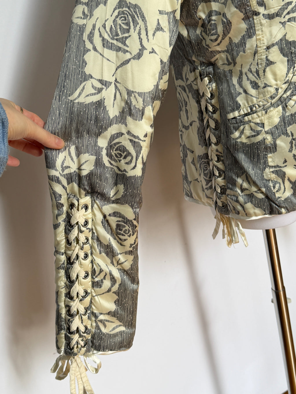 Valentino Garavani Reversible Brocade Padded Blouson Jacket (XS/S)