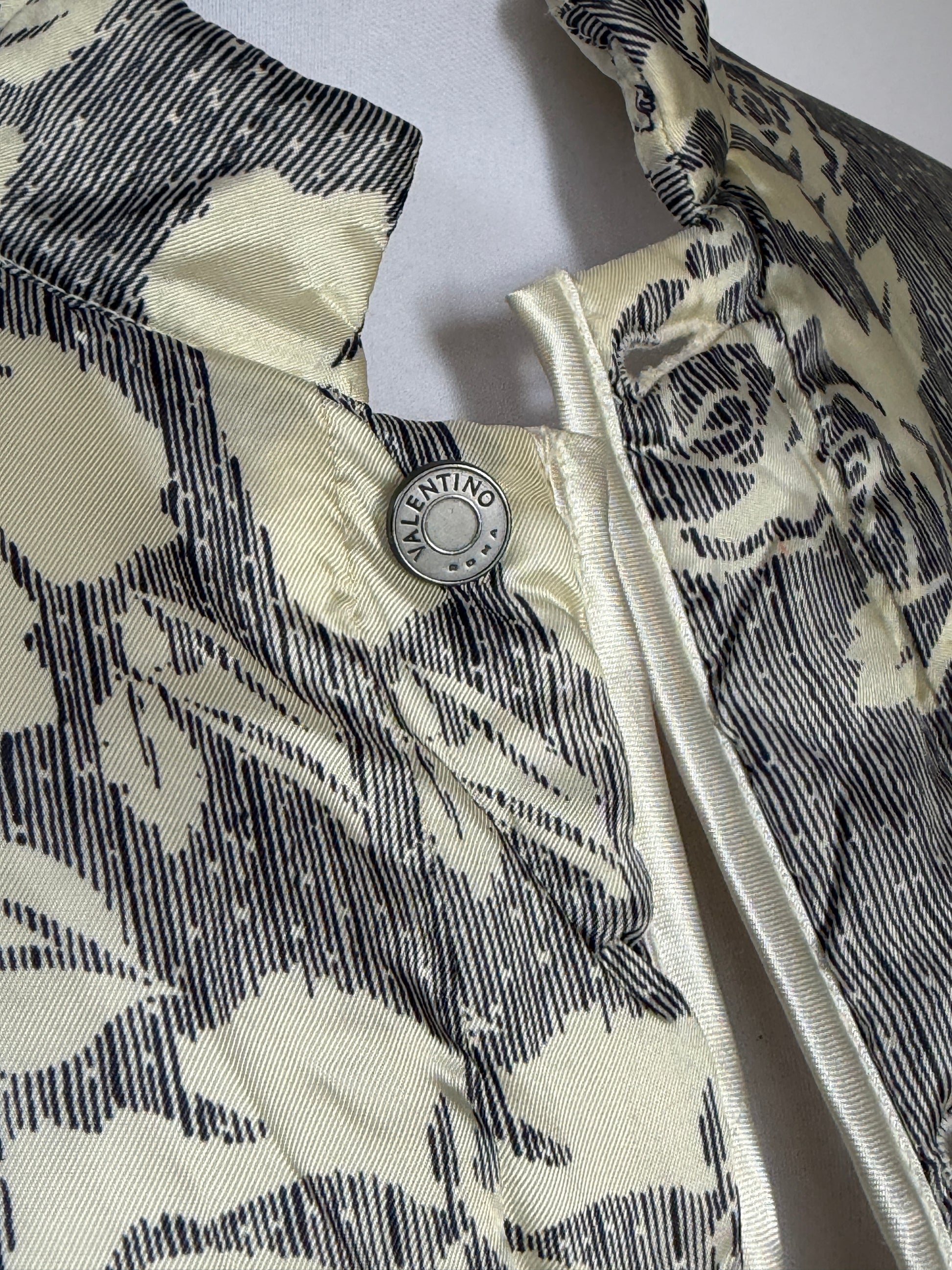 Valentino Garavani Reversible Brocade Padded Blouson Jacket (XS/S)