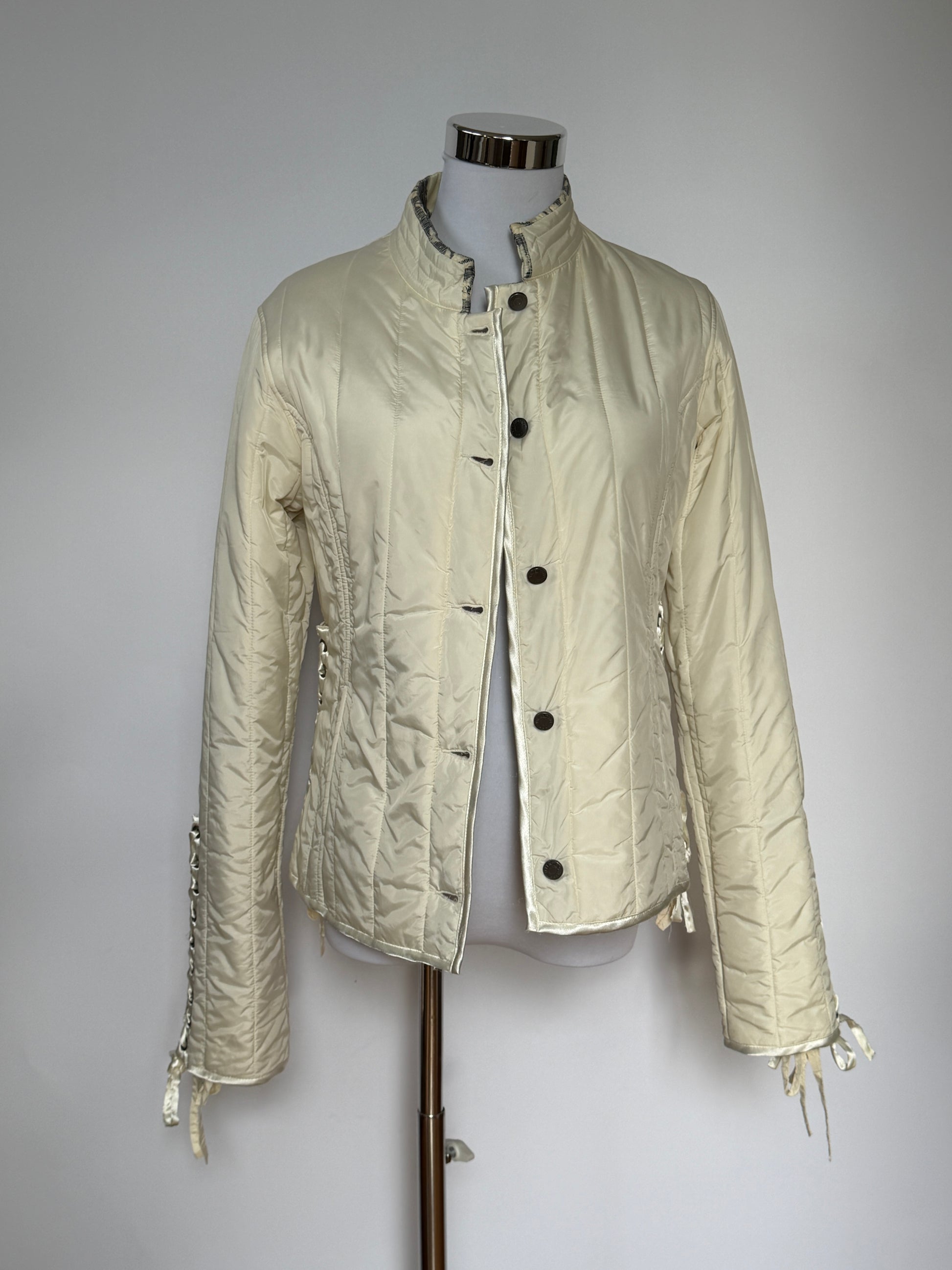 Valentino Garavani Reversible Brocade Padded Blouson Jacket (XS/S)