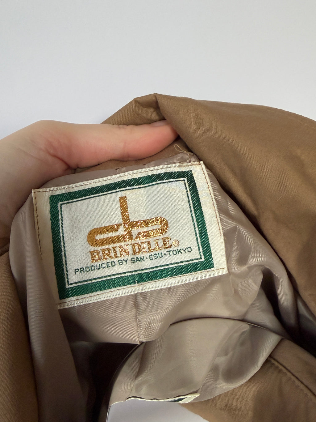 Vintage 80s/90s Khaki Structured Yoke Cropped Jacket (Fits S/M)