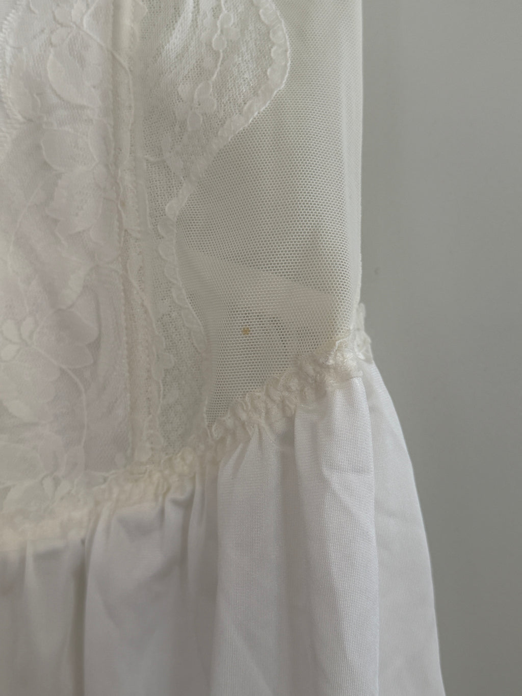 Deadstock White Lace Corset Lingerie Dress (Fits XS/S)