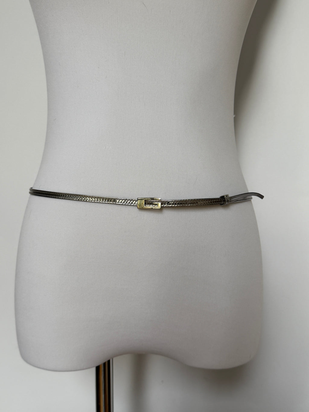 Gucci Skinny Belt — Silver