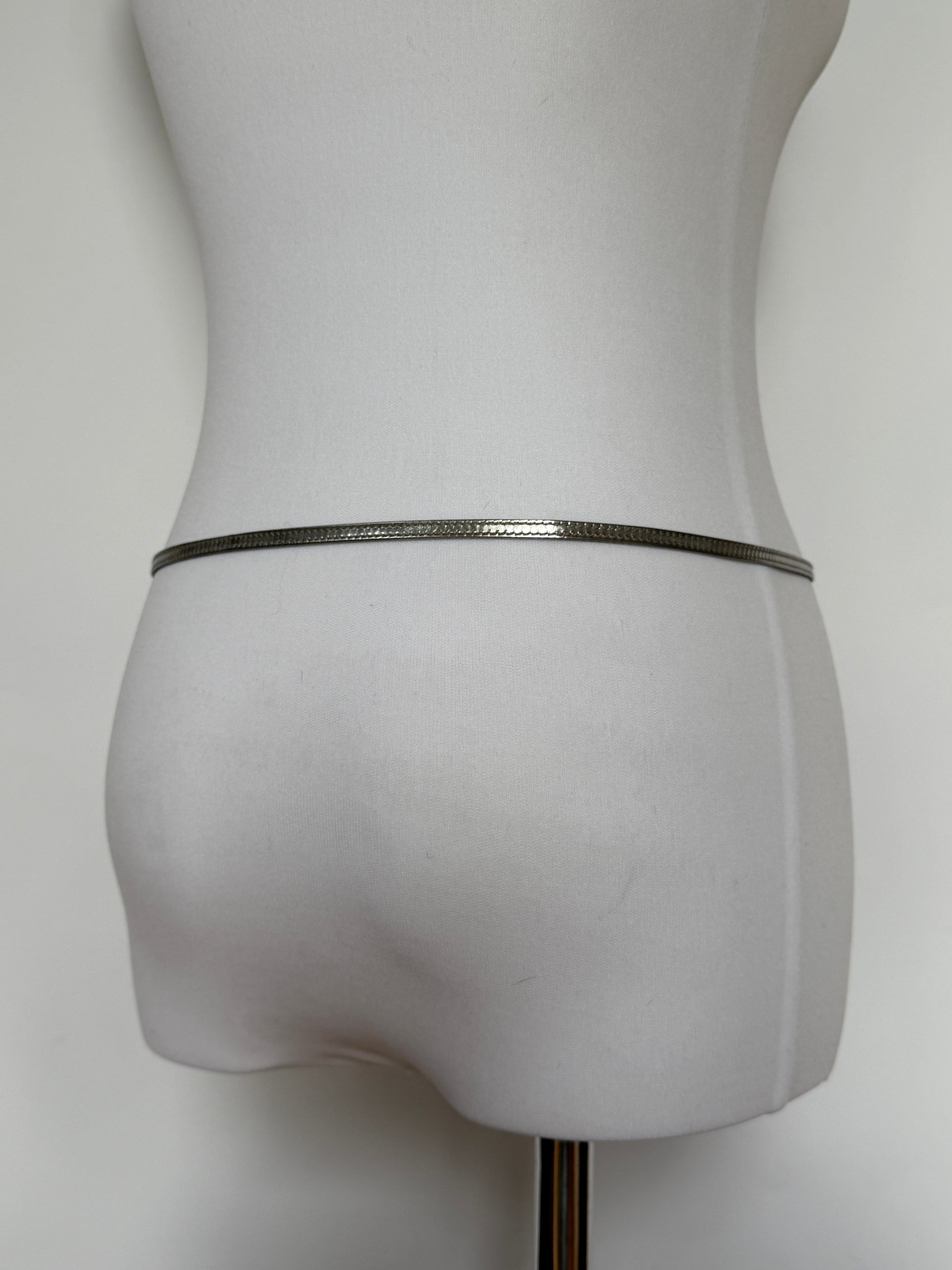Gucci Skinny Belt — Silver