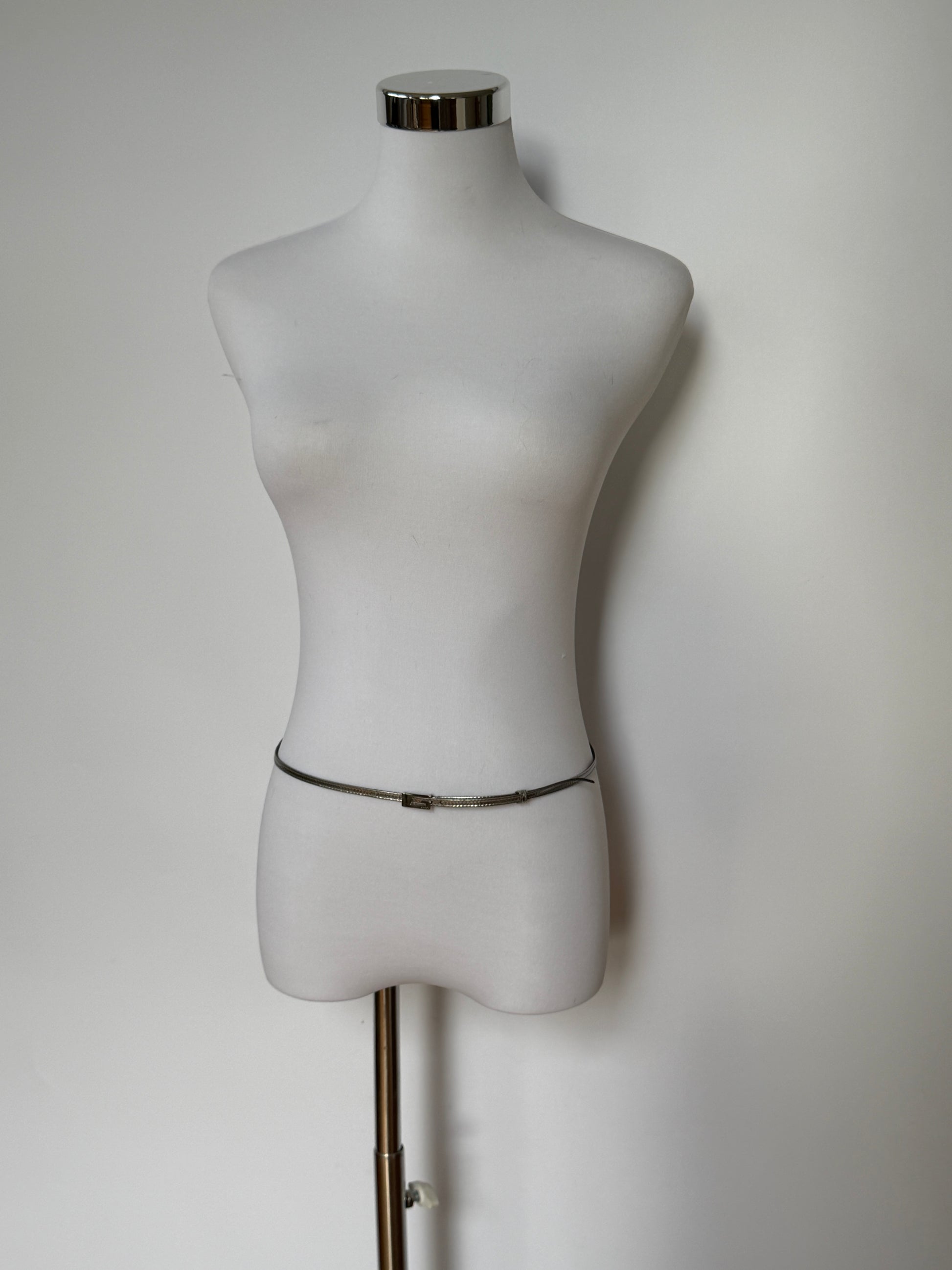 Gucci Skinny Belt — Silver