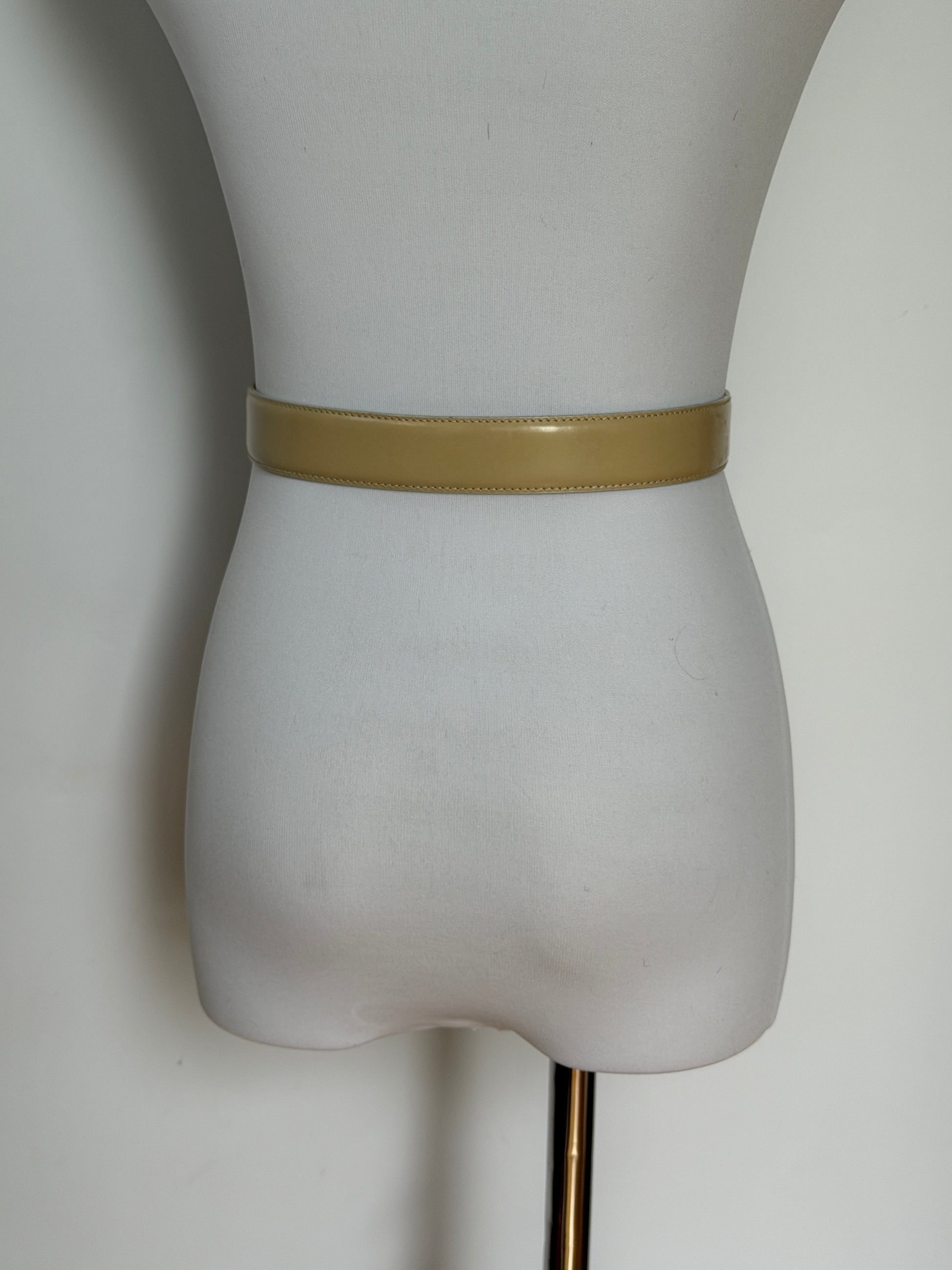 Gucci 1996 AW Tom Ford Era Archive Belt in beige Leather