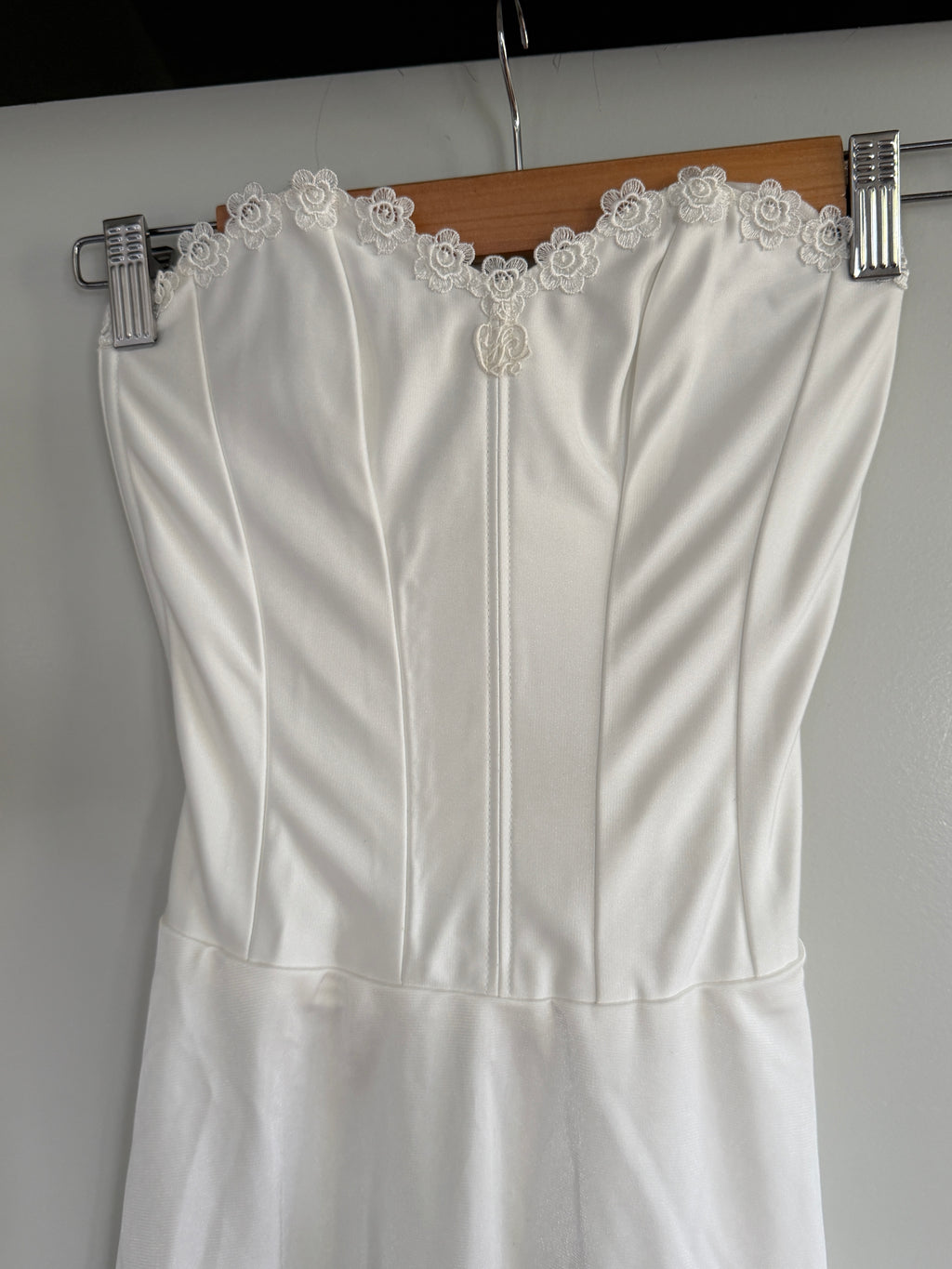 White Strapless Corset Mini Dress (XS–S)