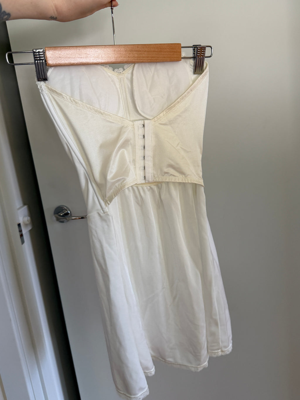 White Strapless Corset Mini Dress (XS–S)
