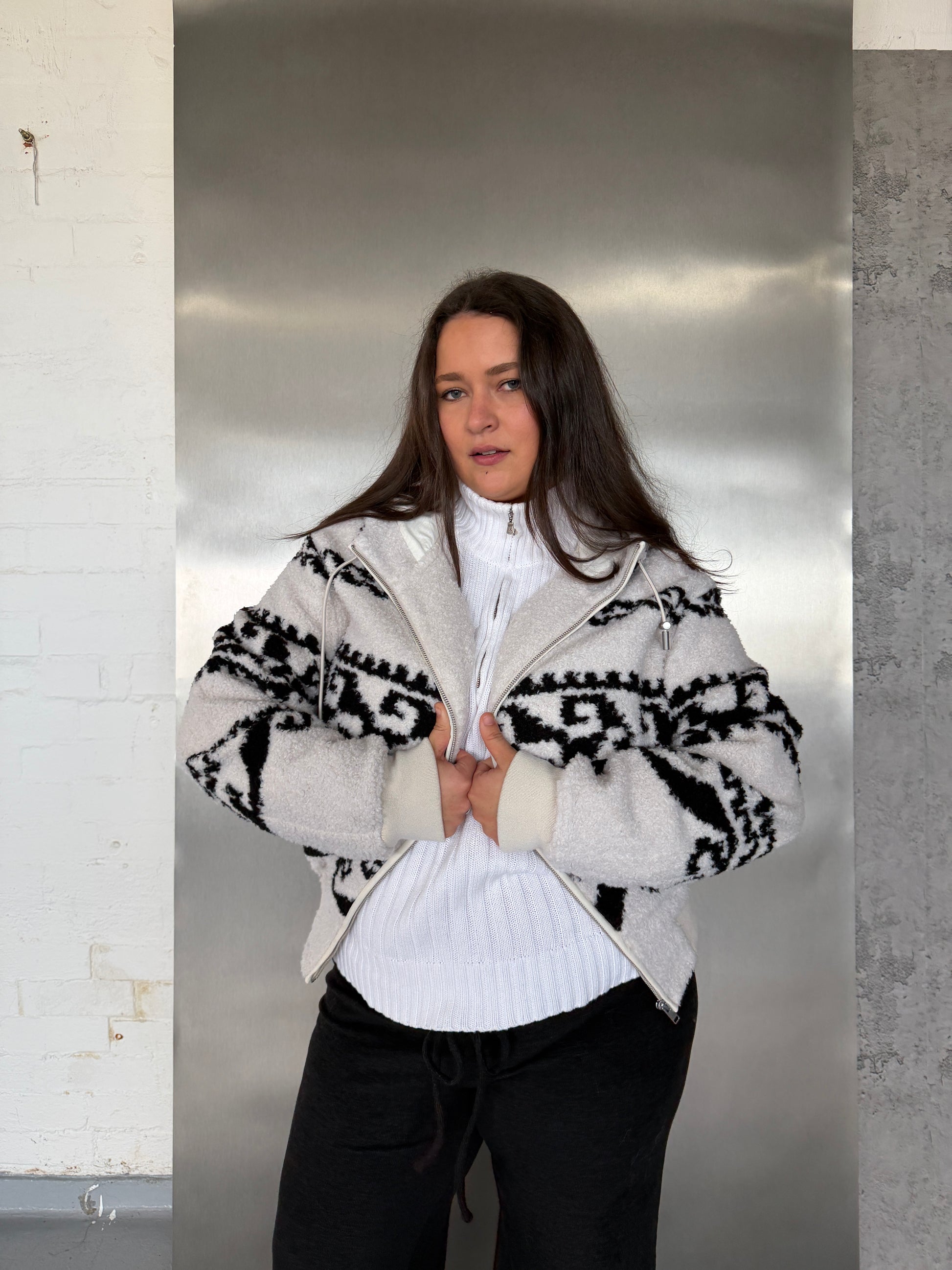 Isabel Marant Fleece Zip Hoodie (S)