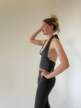 Sublime Bamboo Flares — Charcoal Rib