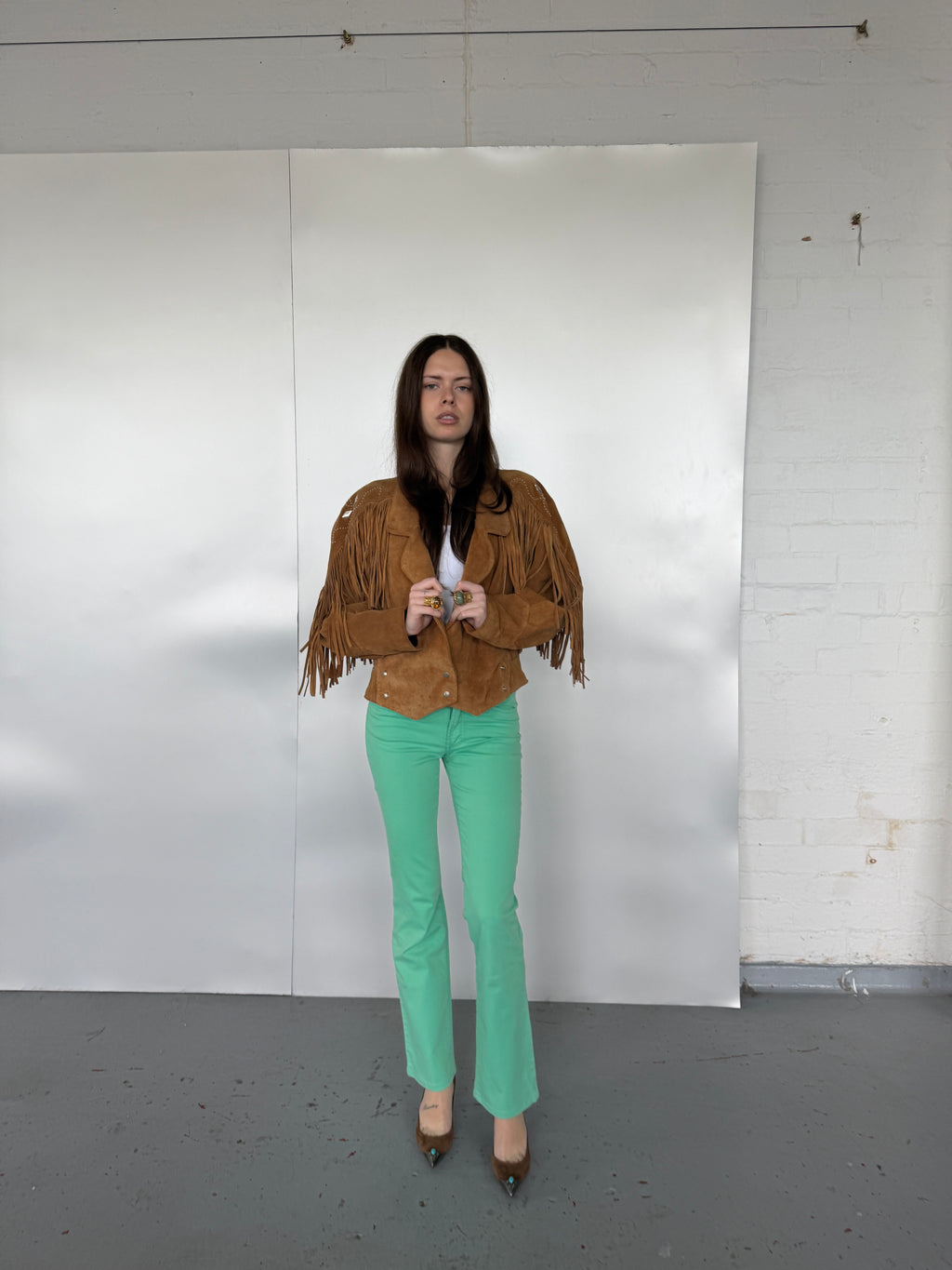 Versace Vintage Cotton Pants (XS Petite)