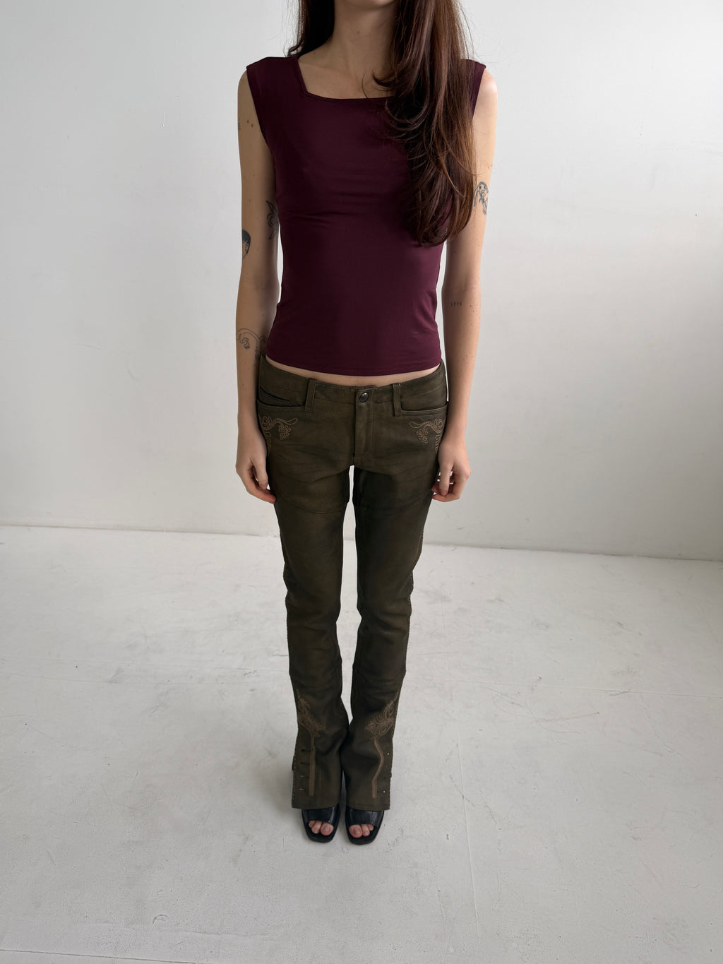 Ralph Lauren 2004 Western Leather Pants (S)