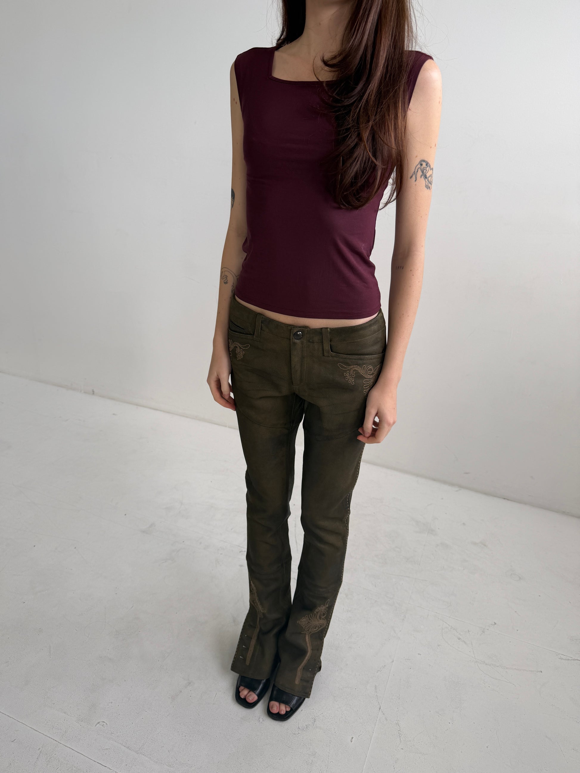 Ralph Lauren 2004 Western Leather Pants (S)