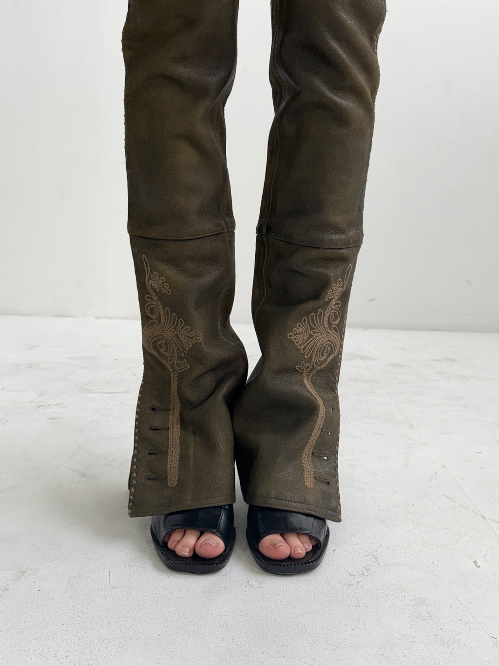 Ralph Lauren 2004 Western Leather Pants (S)