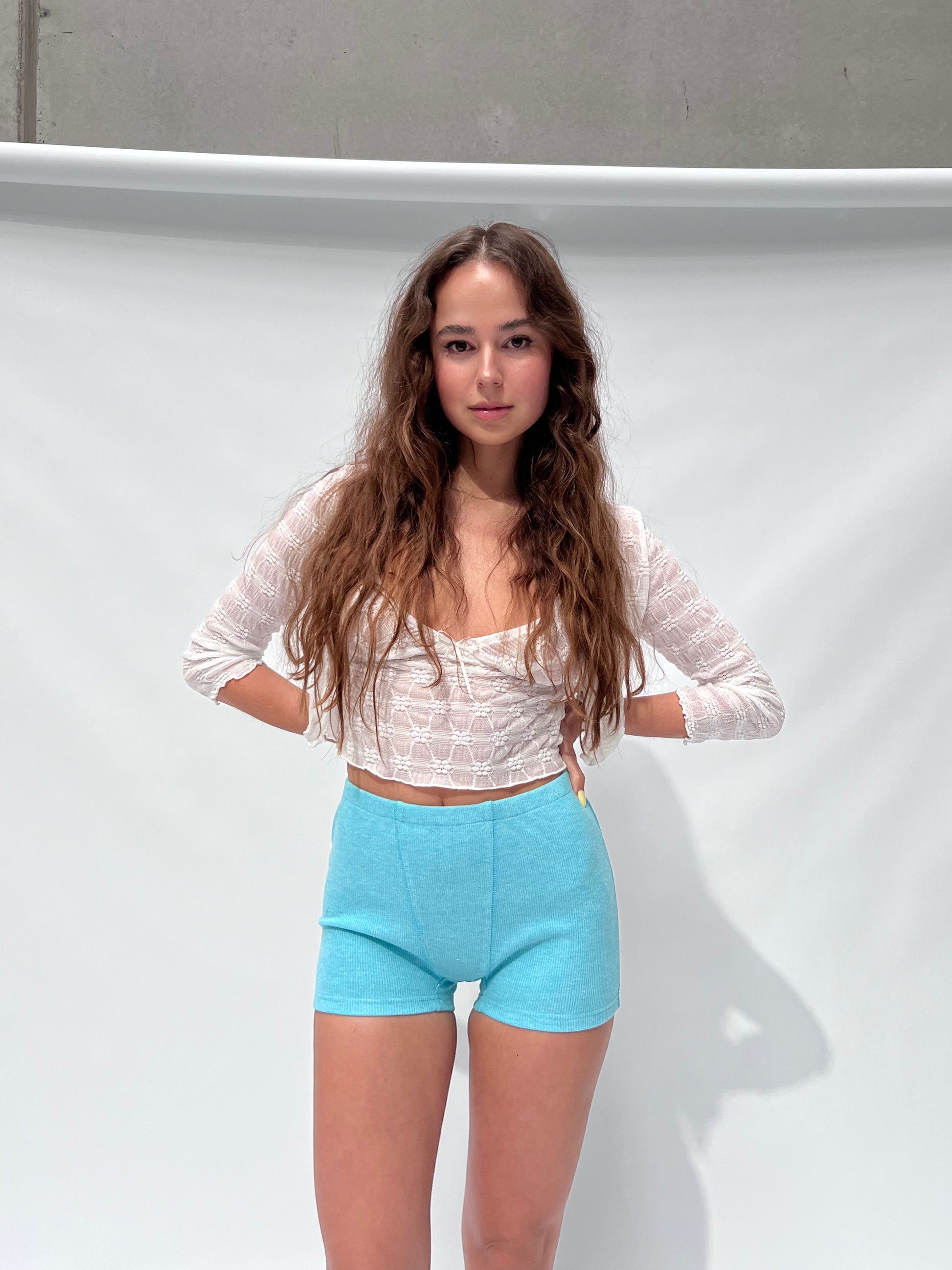 Salem Mesh Cardigan — White