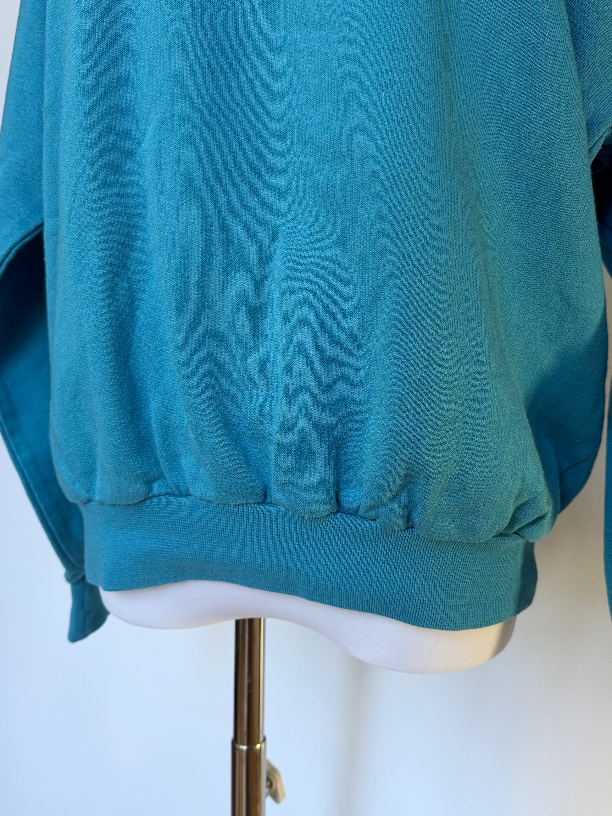 YSL Vintage 90s Blue Embroidered Sweatshirt (S)