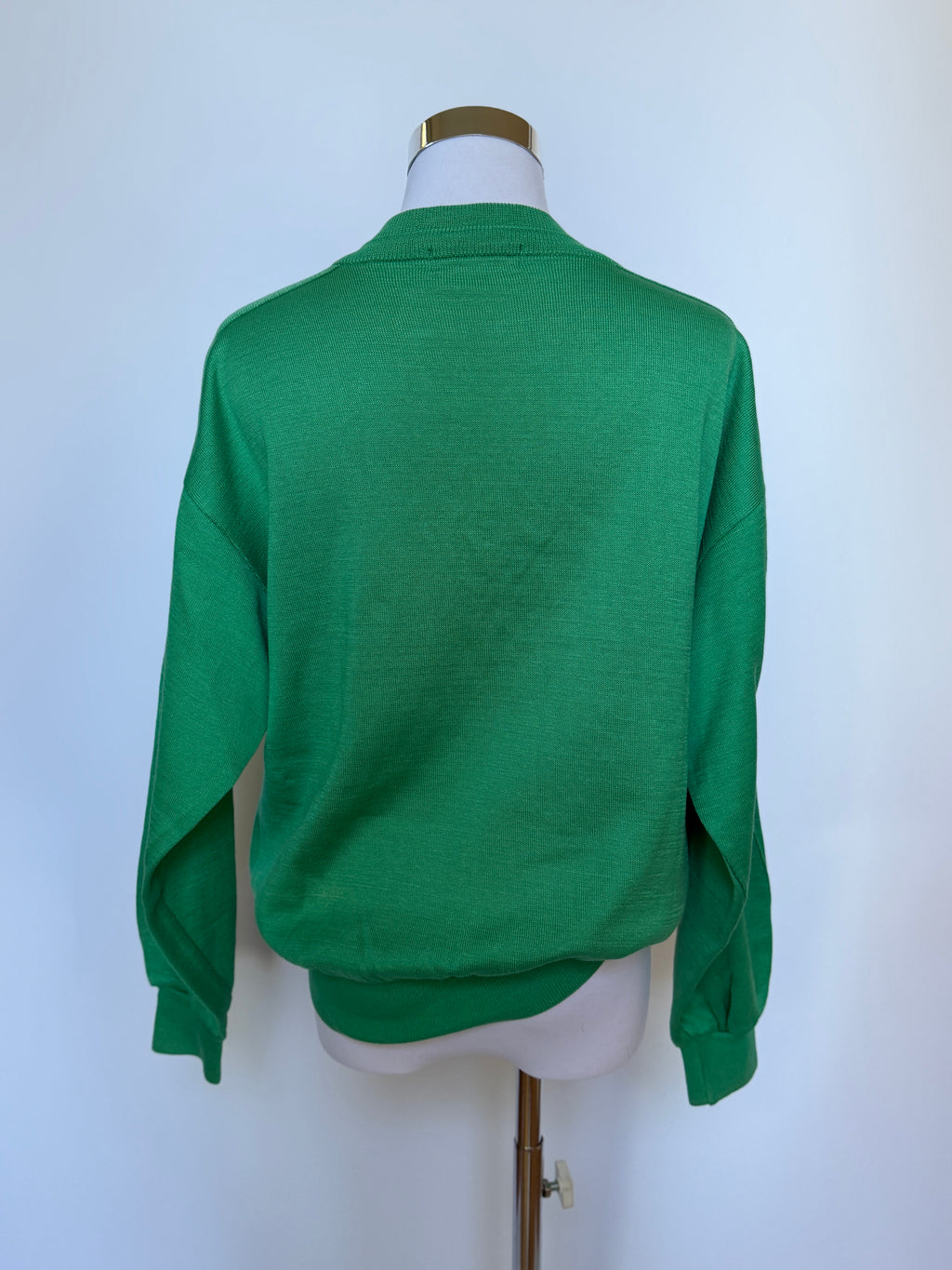 YSL Vintage Green Cotton Knit Sweater (S)