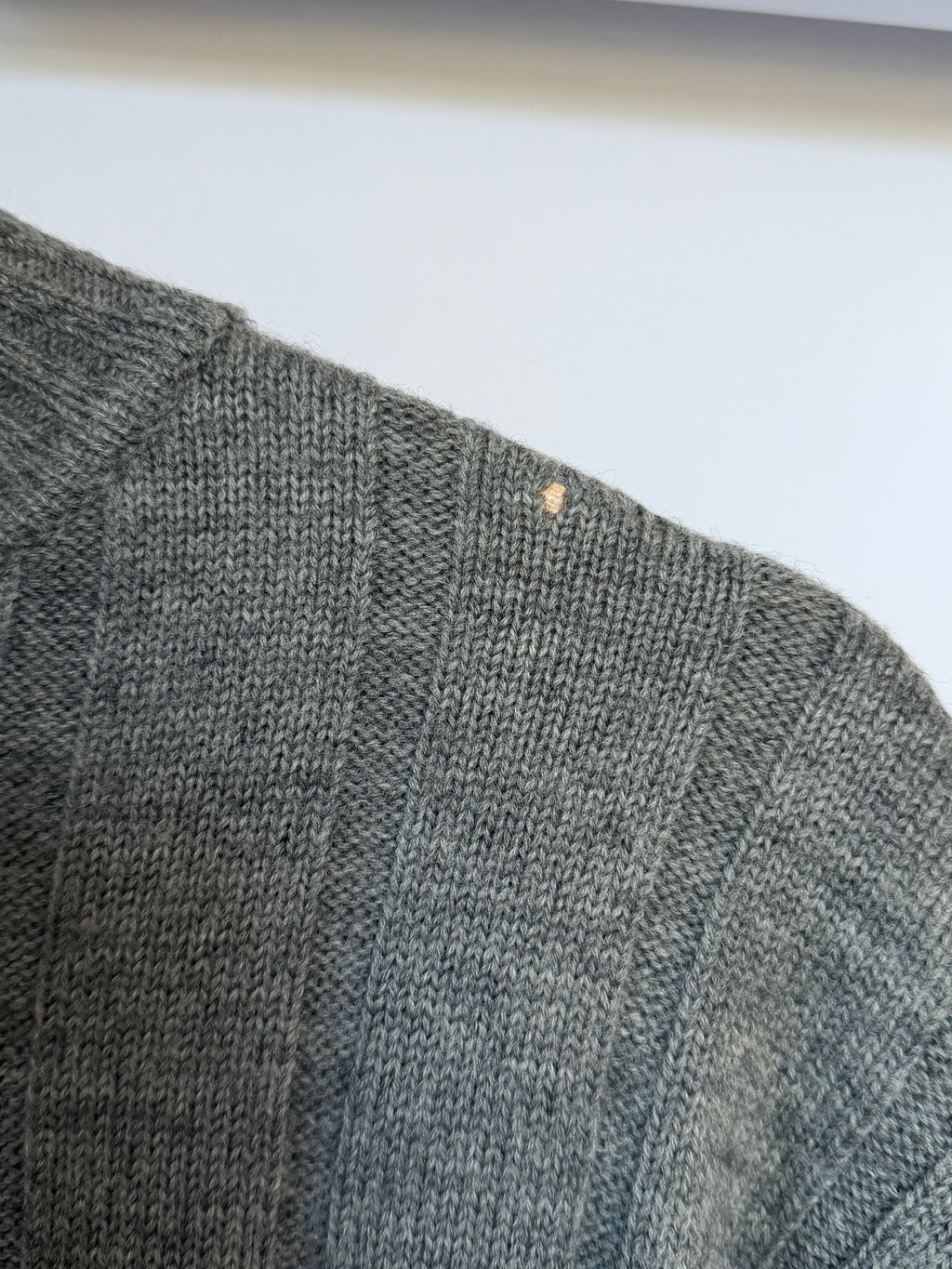 YSL Vintage Grey Wool Knit Sweater (L)