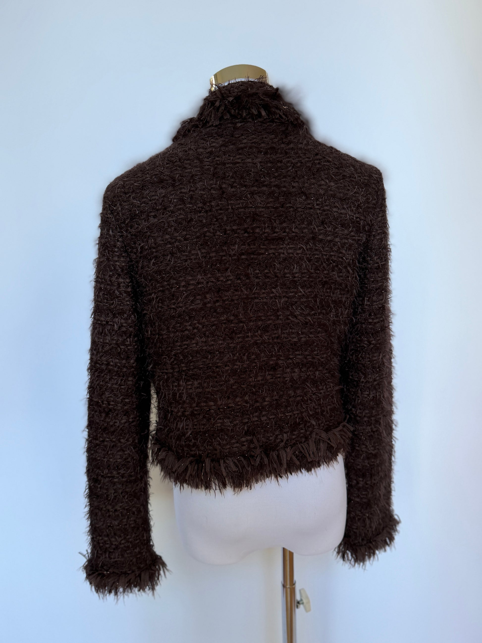 Balmain Vintage Brown Cardigan (XS/S)