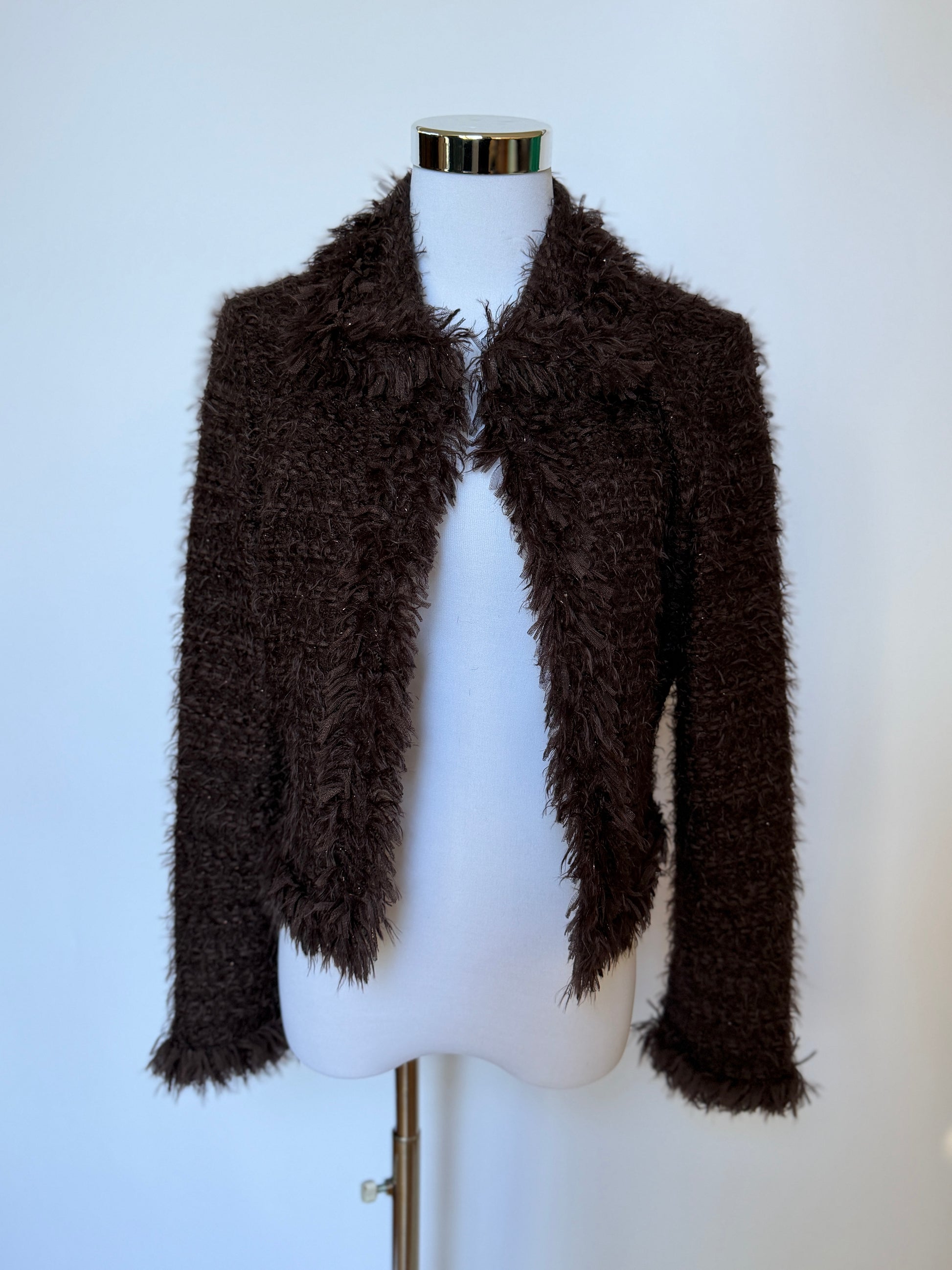 Balmain Vintage Brown Cardigan (XS/S)