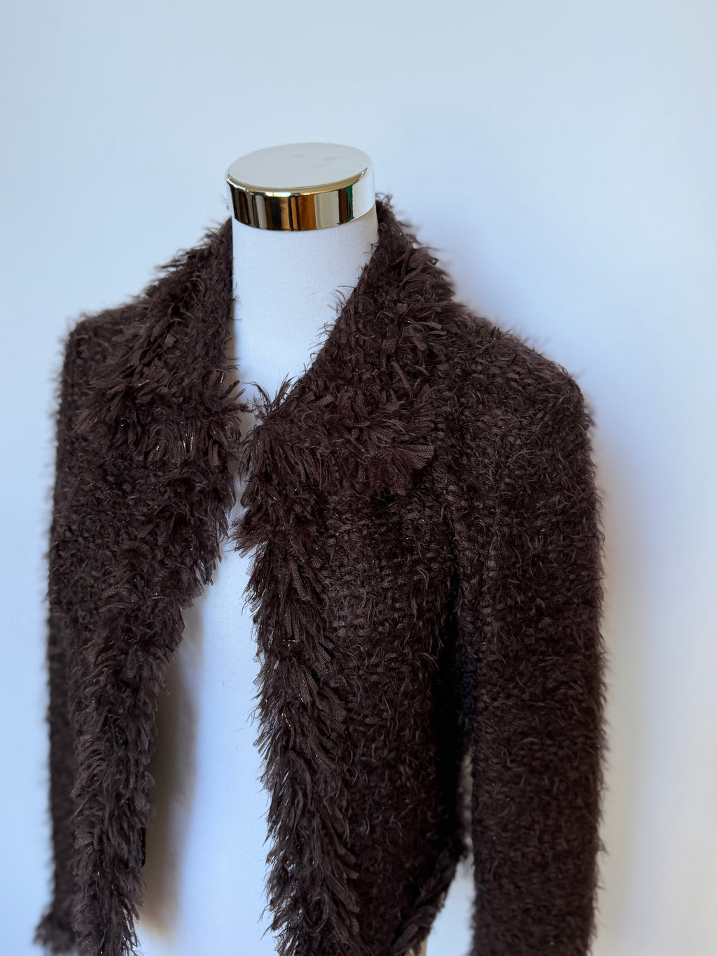 Balmain Vintage Brown Cardigan (XS/S)