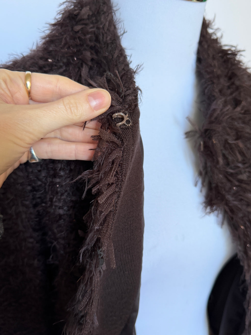 Balmain Vintage Brown Cardigan (XS/S)