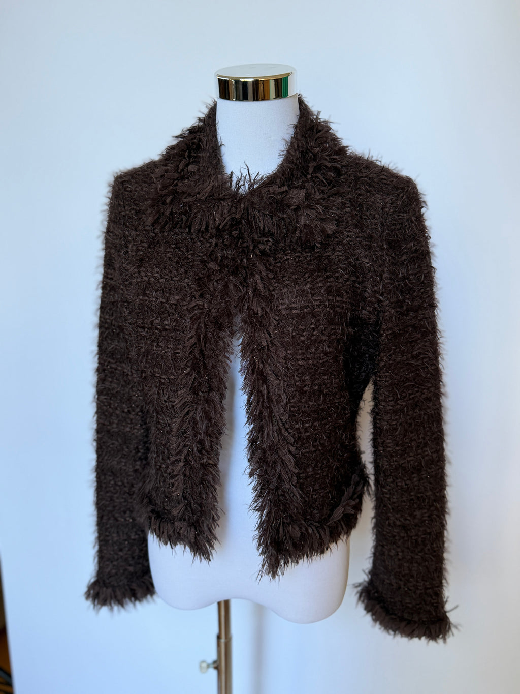 Balmain Vintage Brown Cardigan (XS/S)