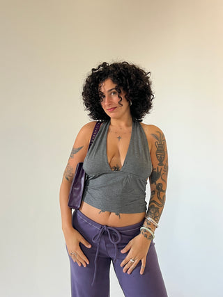 Stellar Halter Top — Grey