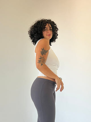 Sublime Bamboo Flares — Charcoal Rib