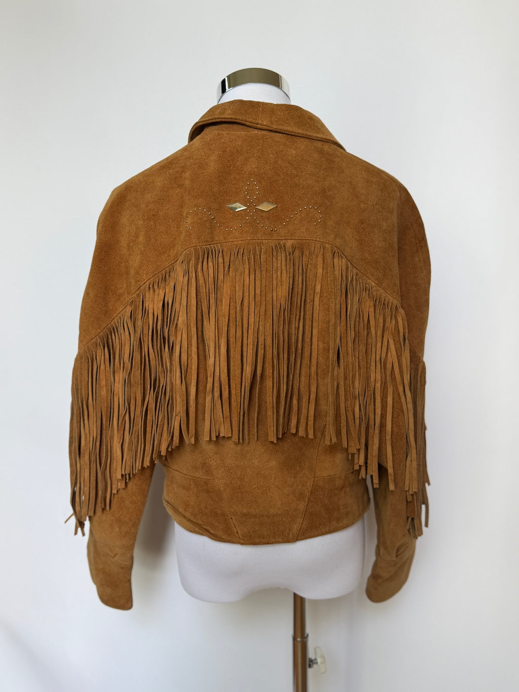 Vintage Brown Tan Suede Jacket (XS-M)