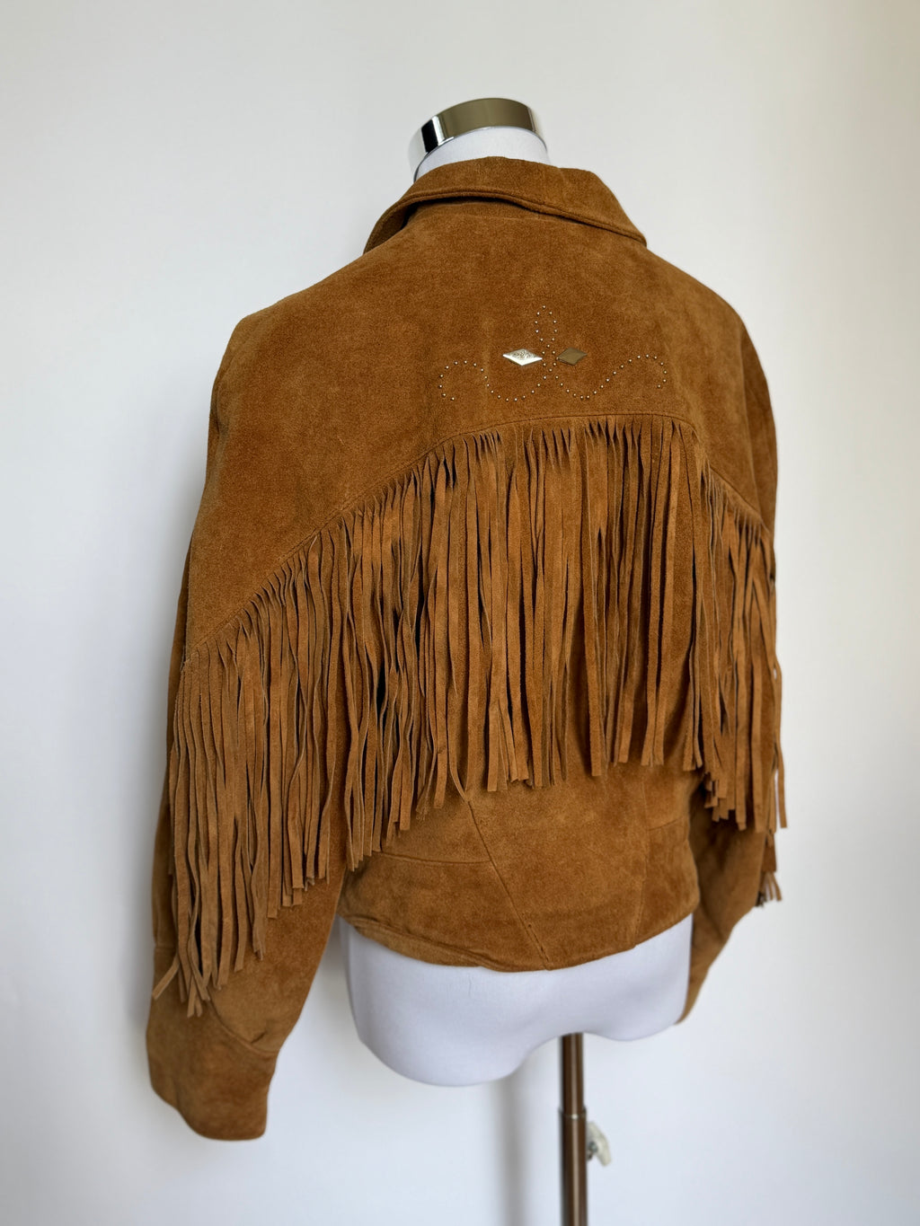 Vintage Brown Tan Suede Jacket (XS-M)