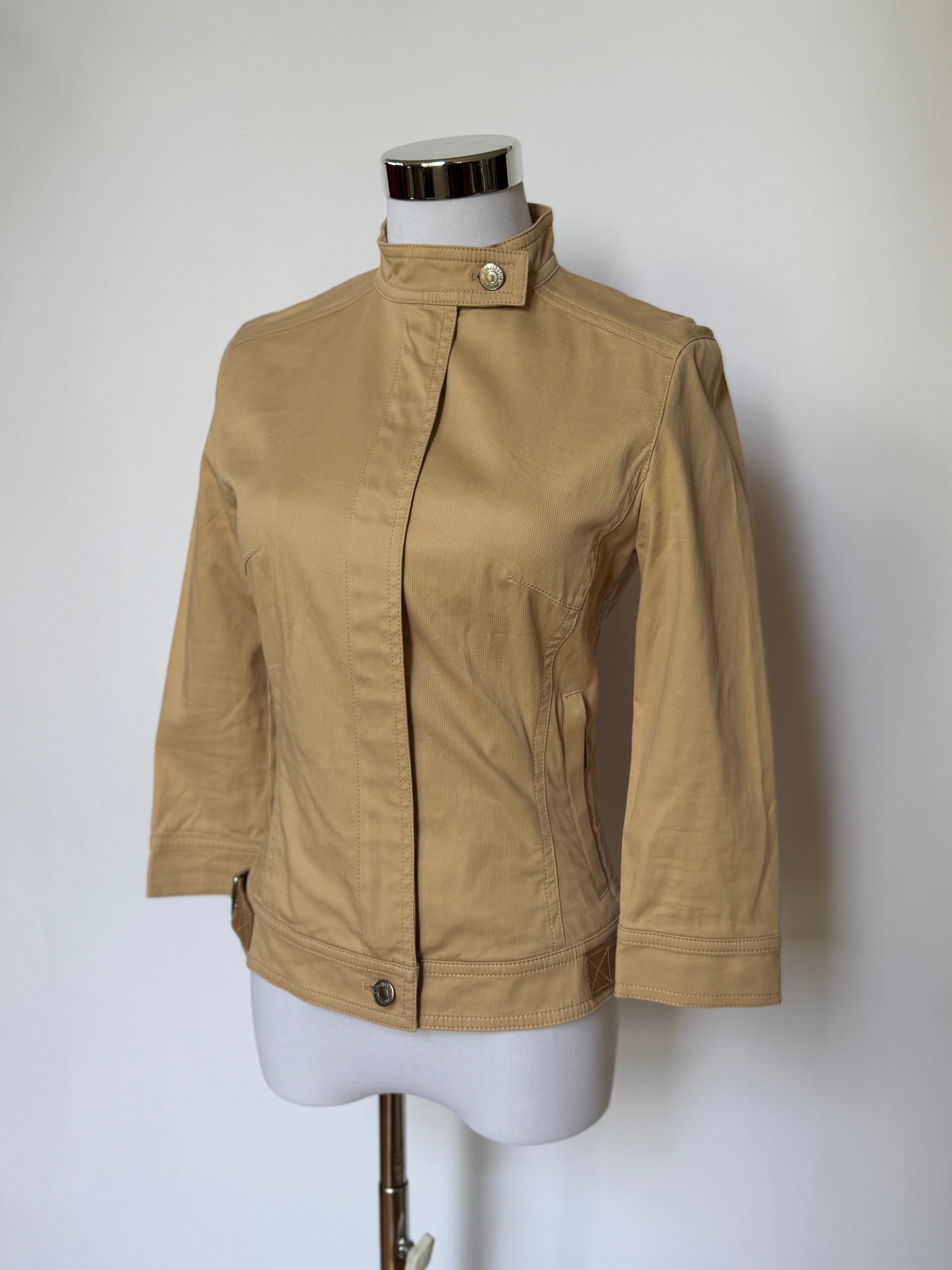 Vintage Beige Fitted Jacket (XS Petite)