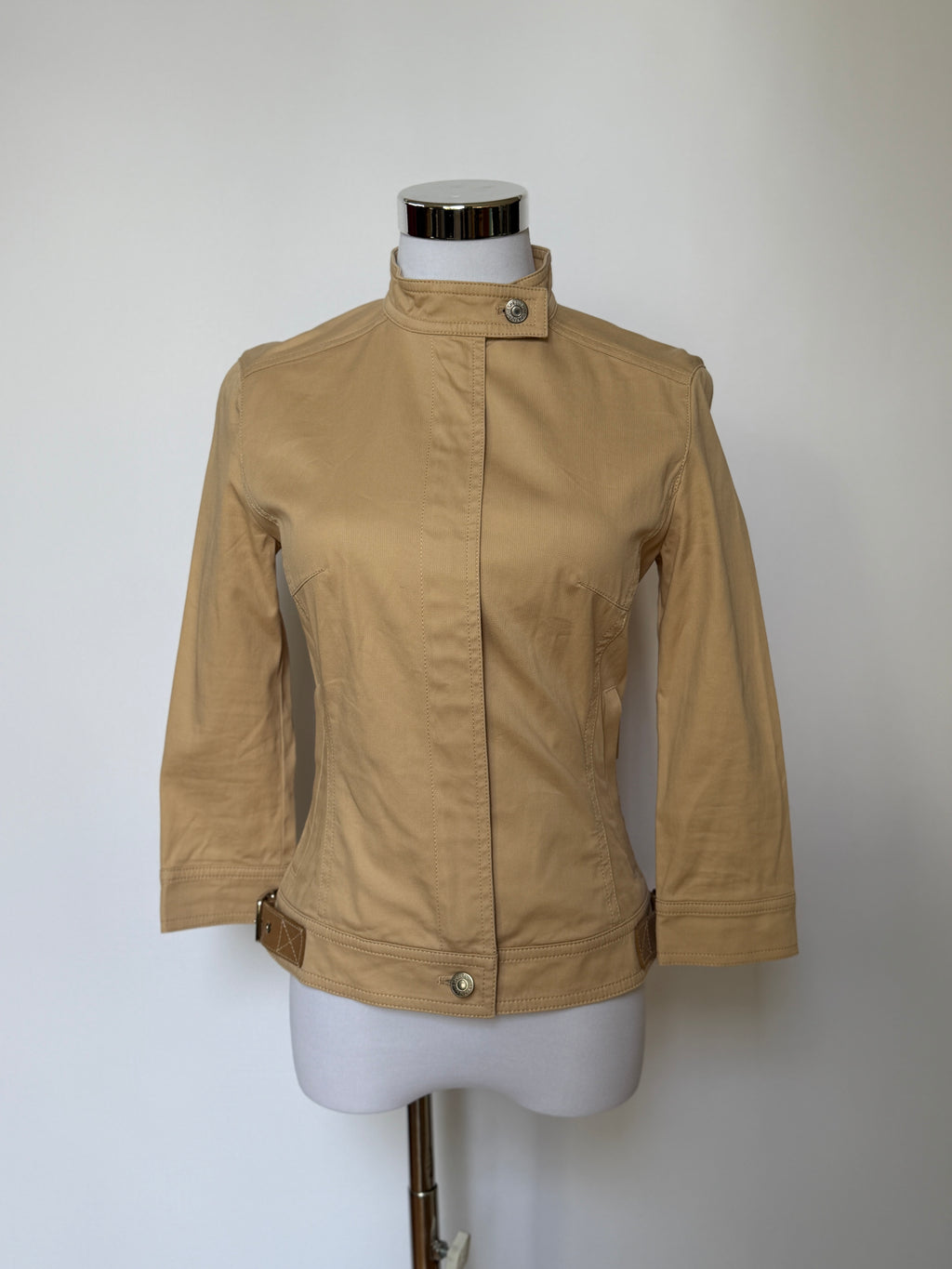 Vintage Beige Fitted Jacket (XS Petite)