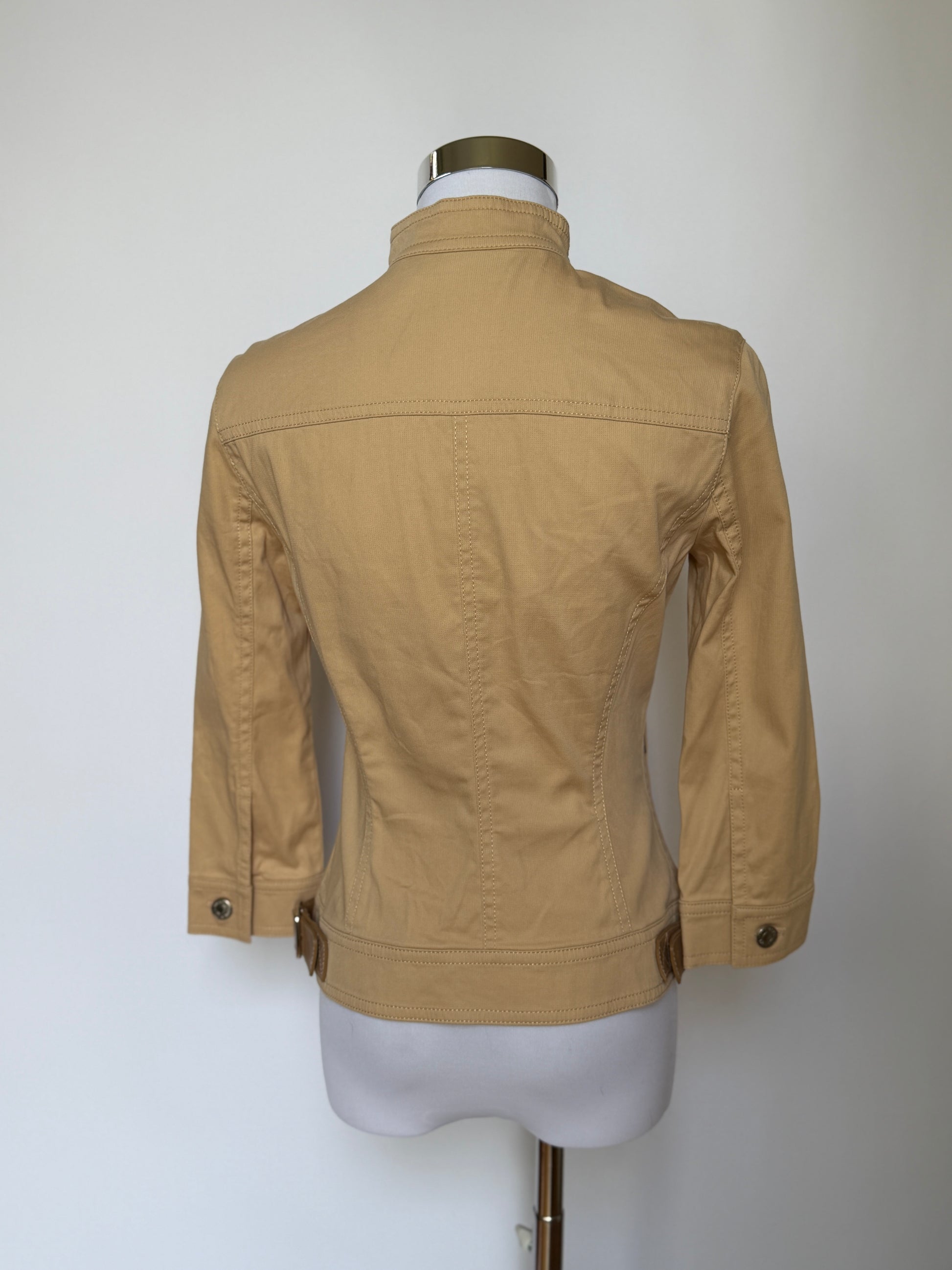 Vintage Beige Fitted Jacket (XS Petite)