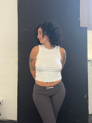 Sublime Bamboo Flares — Charcoal Rib