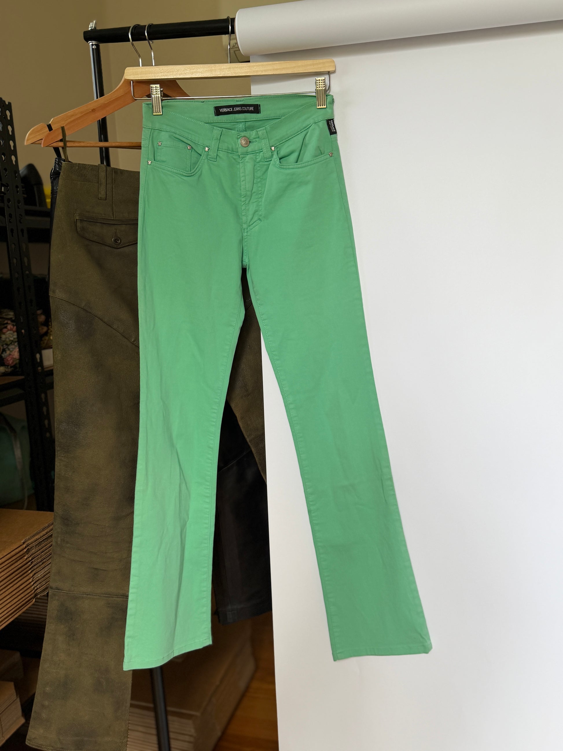 Versace Vintage Cotton Pants (XS Petite)