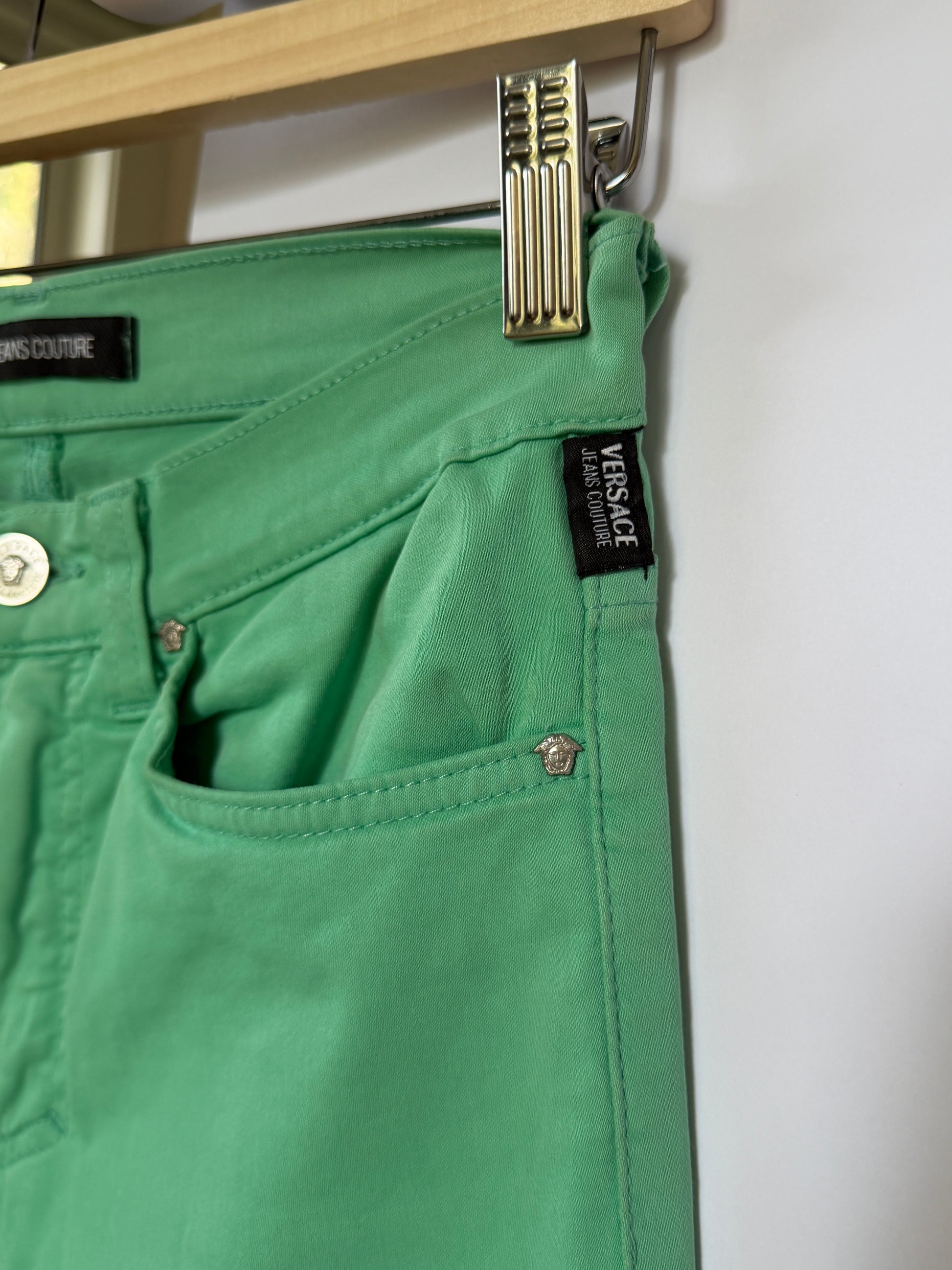 Versace Vintage Cotton Pants (XS Petite)